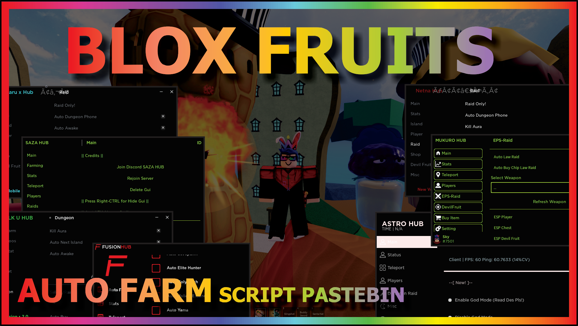 Blox Fruits #1 Script GUI - 50+ Scripts in one GUI - Roblox Scripts