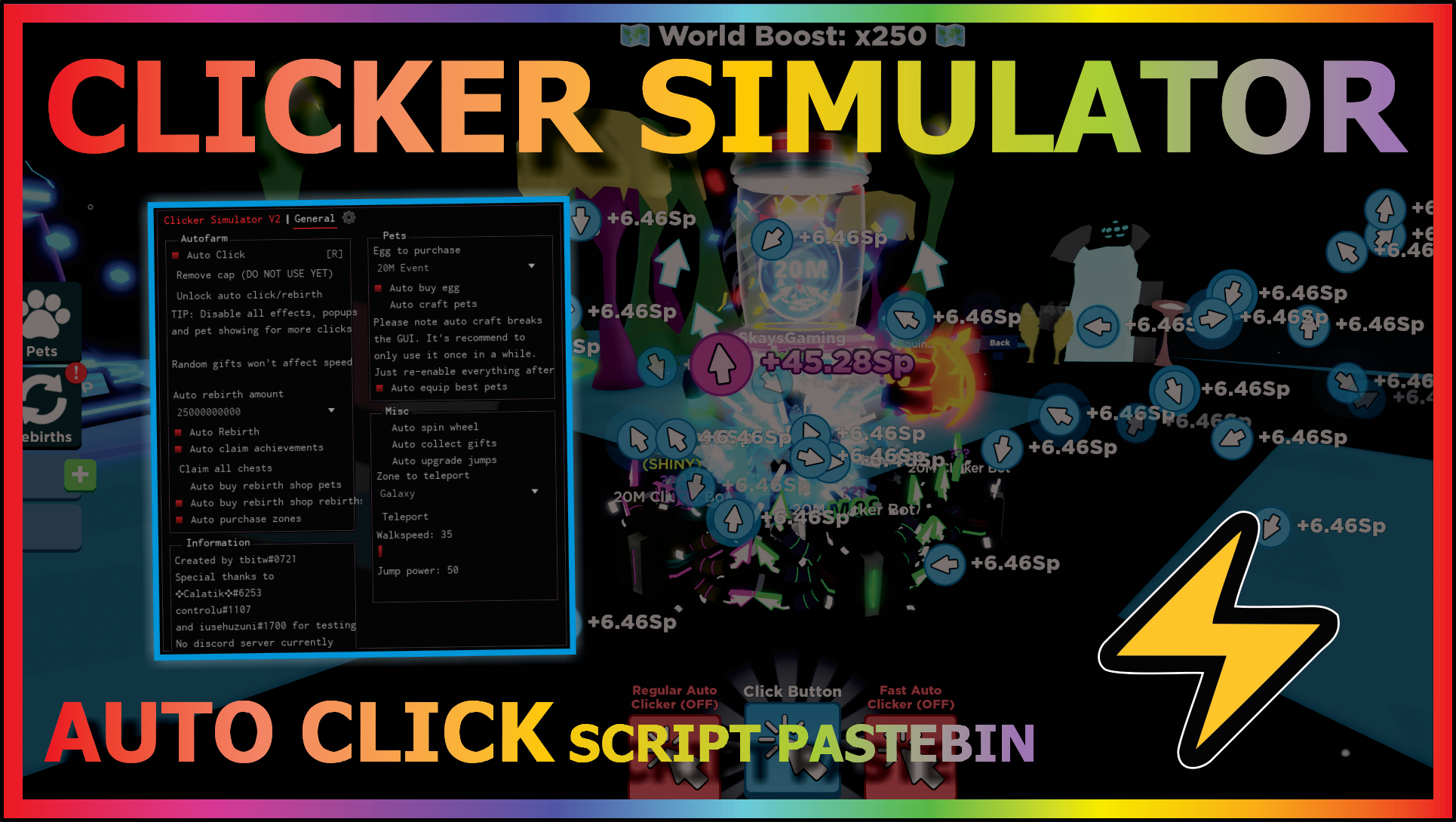 Clicker Simulator Script  AUTO CLICK, AUTO REBIRTH, AUTO EGGS & MORE! -  The #1 Source For Roblox Scripts