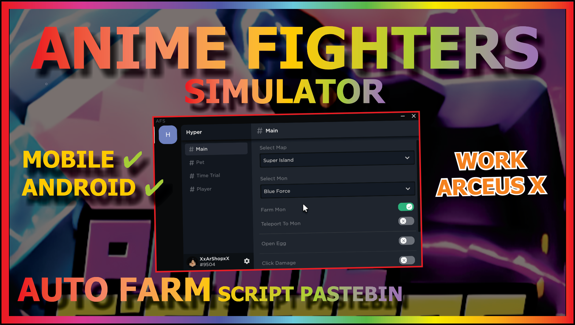 Anime Fighters Simulator [Open Egg / AutoSkip / AutoFarm] Scripts