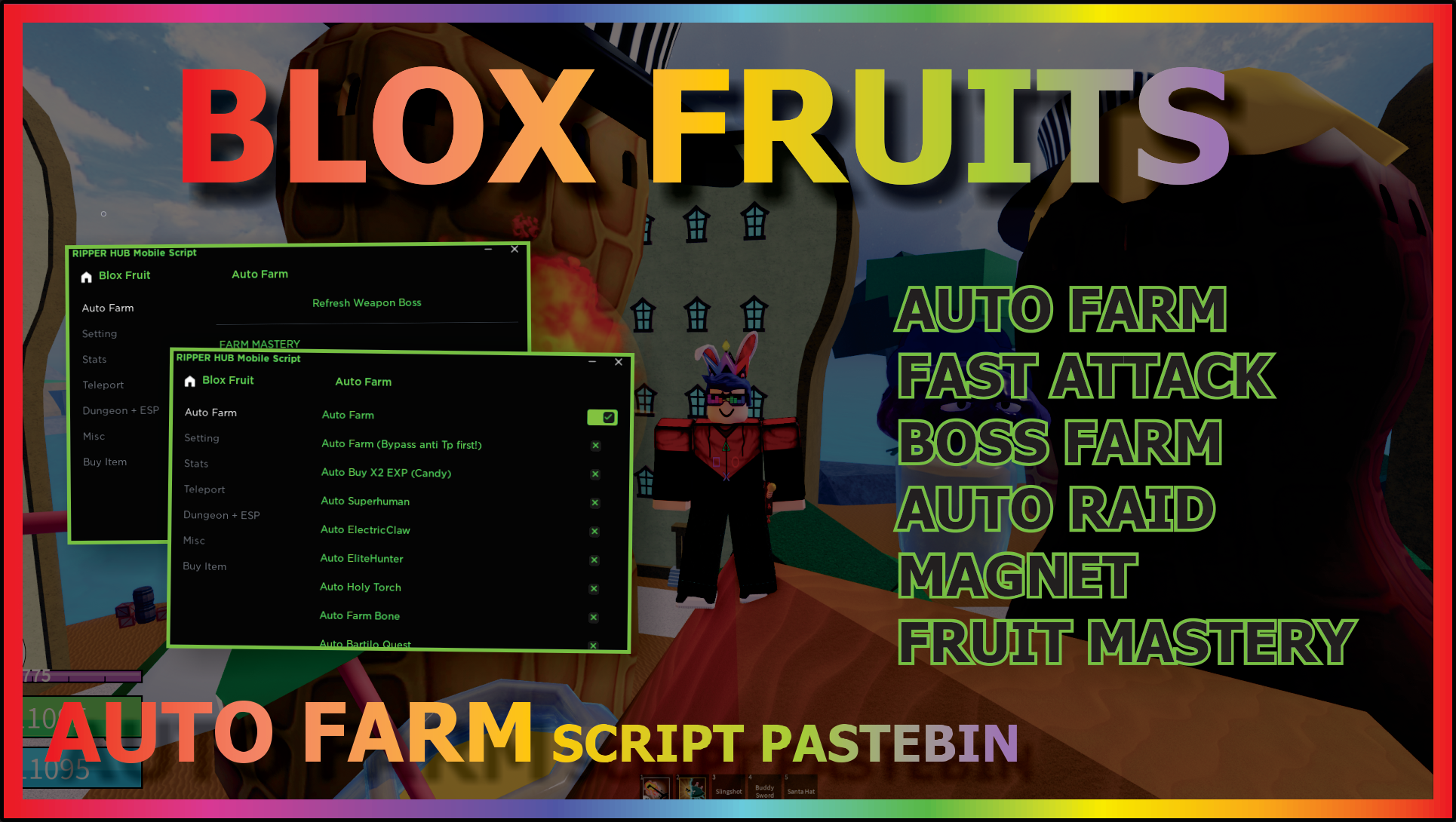 BLOX FRUITS Script Pastebin 2022 UPDATE AUTO FARM, FRUIT MASTERY, FAST  ATTACK