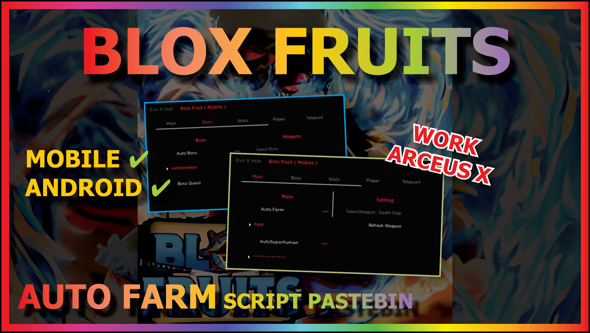 BLOX FRUITS Script Mobile AUTO FARM UPDATE 17 PART 2 (WORK AUTO RAID) 🔥🔵  