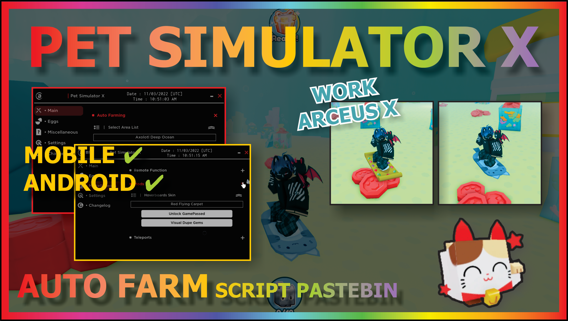 Arceus X Pet Simulator X {March} Know About Roblox Pet!