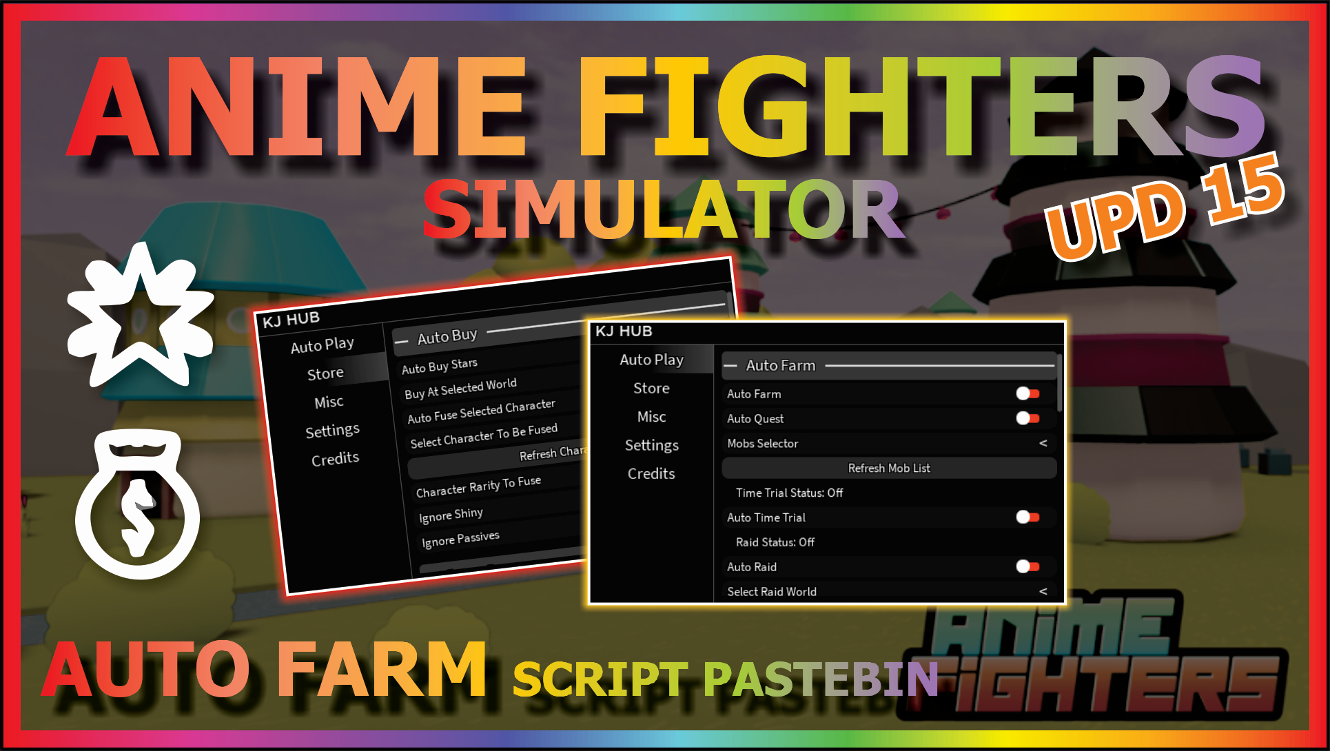 Anime Fighters Simulator Script SSJ3 Hub - Auto Farm Menu