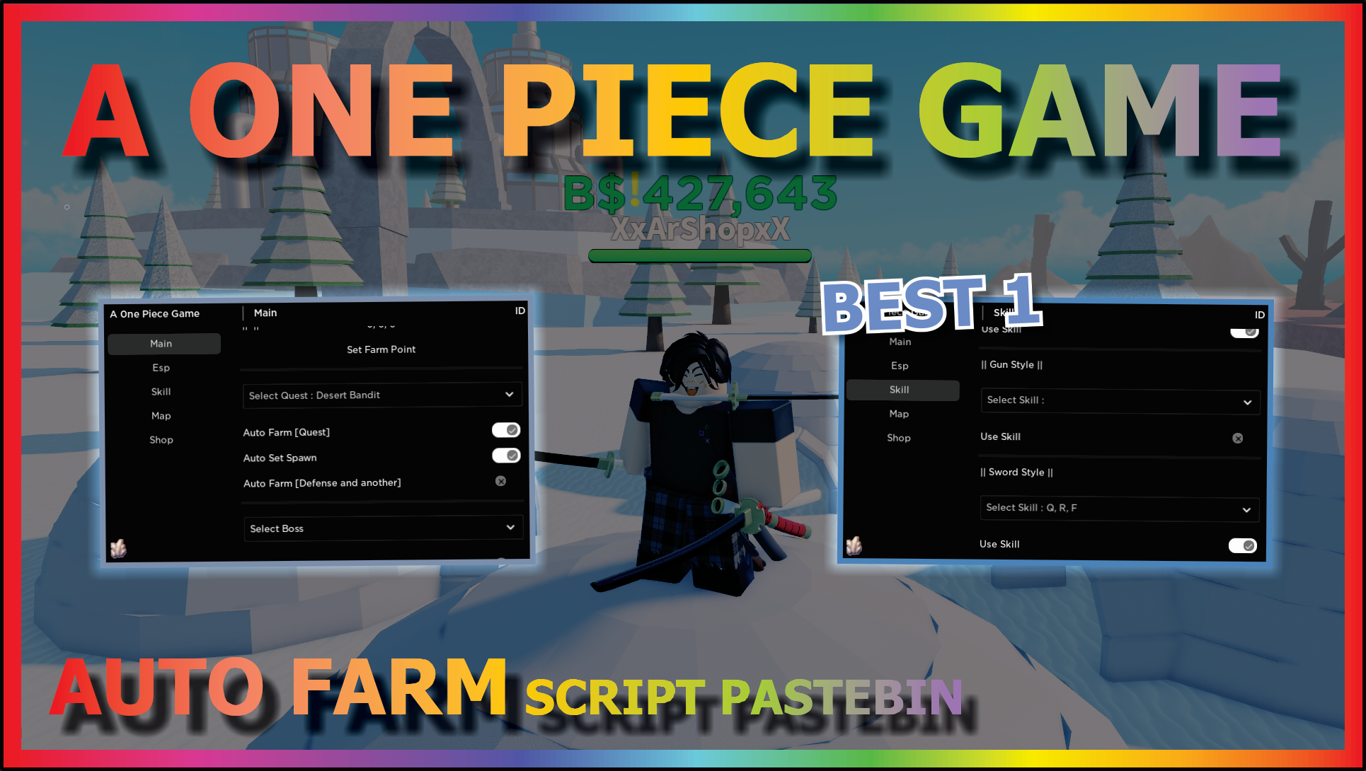 A 0ne Piece Game GUI  Auto Farm, Auto Quest & MORE!