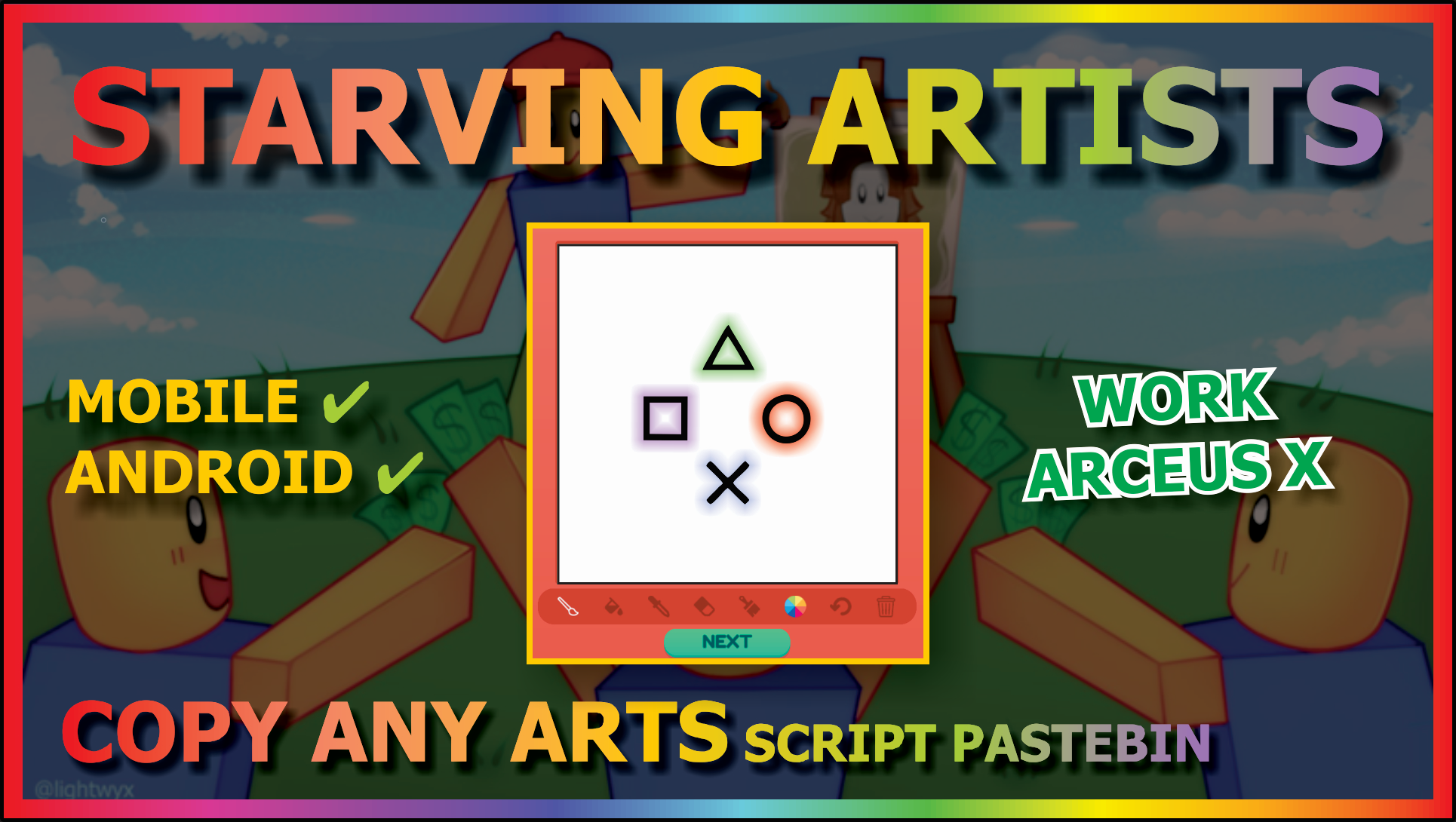 UPDATED!] New Best Starving Artists Script! Auto Draw, Steal Any Art, Copy  People Arts & much more! 