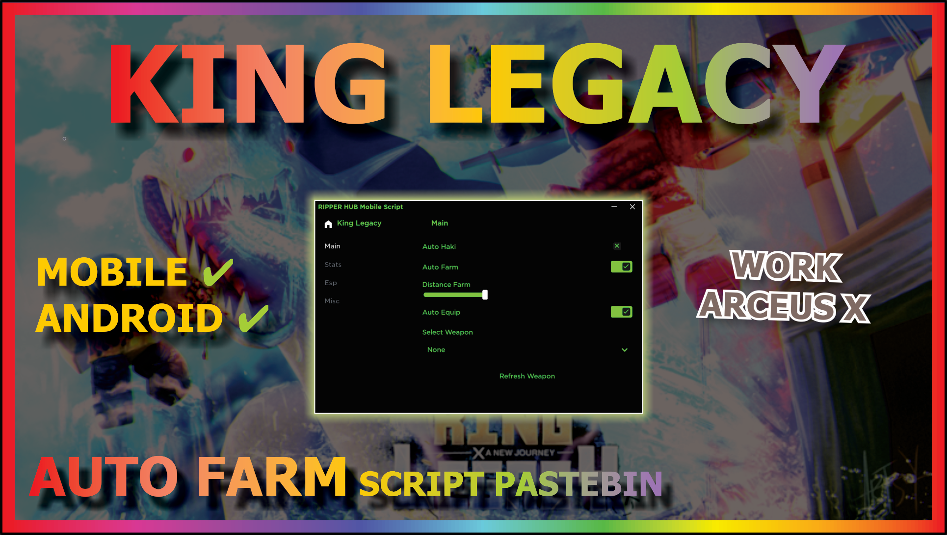 KING LEGACY Script Pastebin 2022 UPDATE 4 AUTO FARM, AUTO DUNGEON