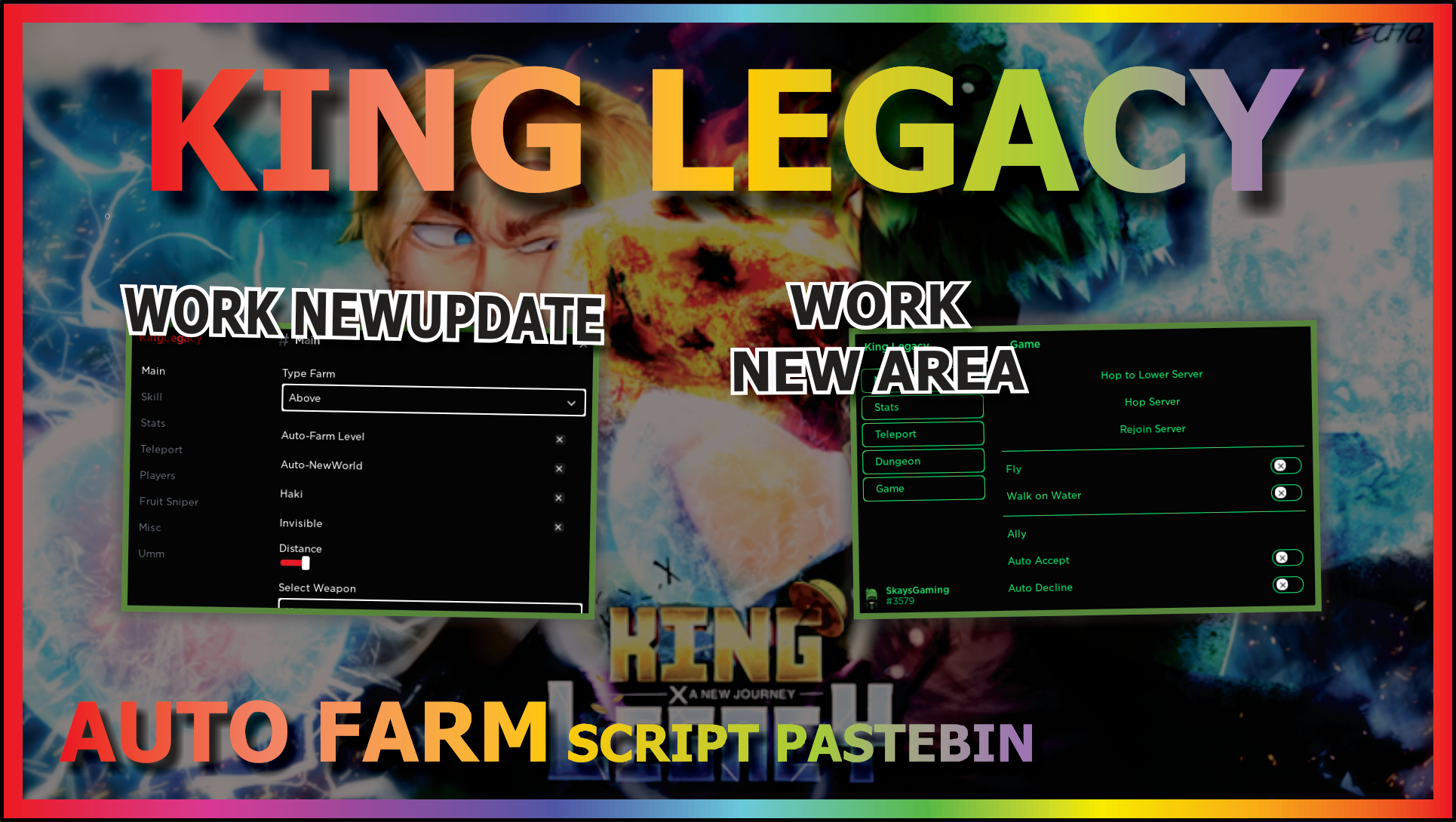 KING LEGACY Script Pastebin 2022 UPDATE 3 AUTO FARM