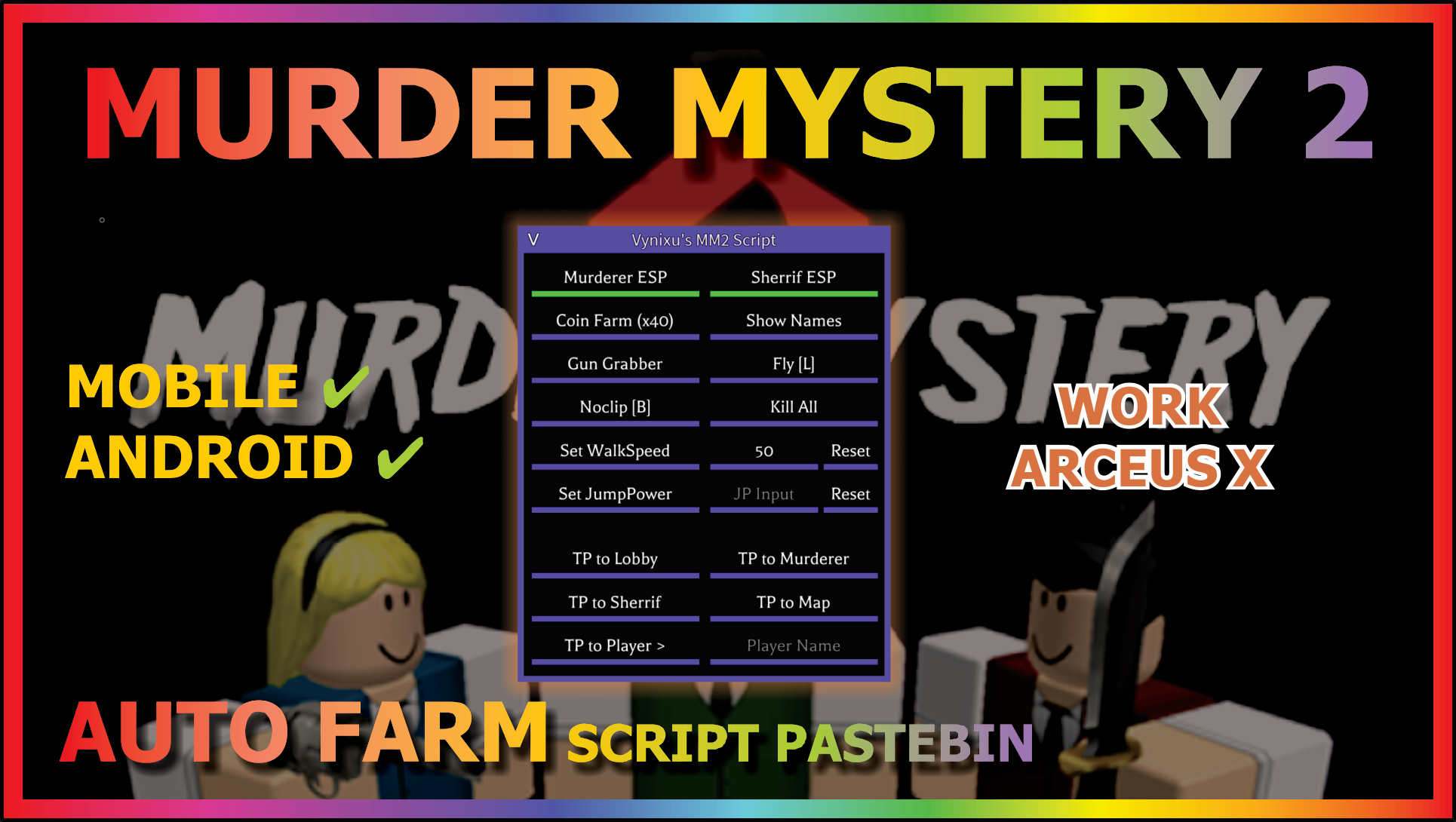 MURDER MYSTERY 2 Script Pastebin 2023 