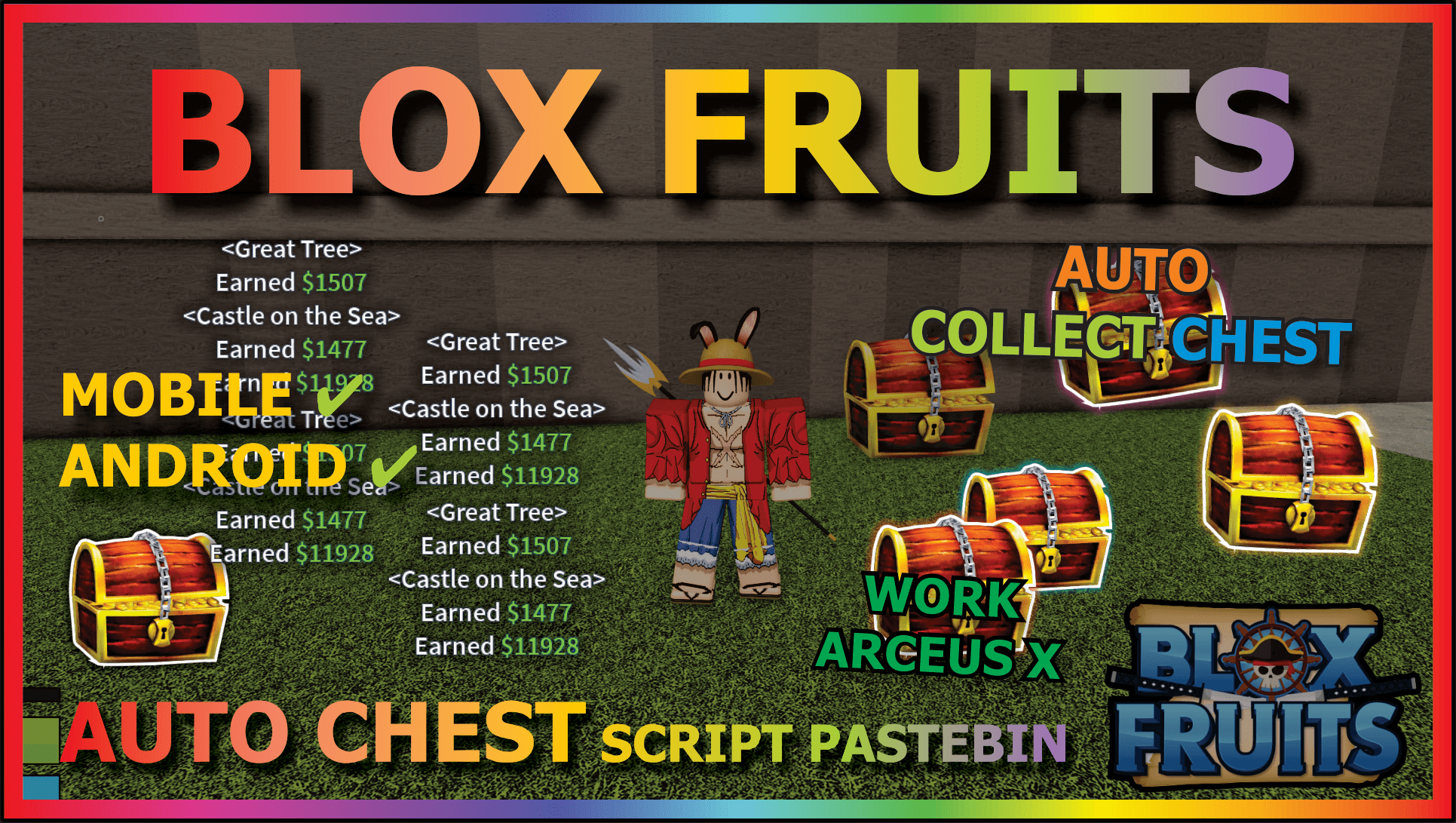 Collecting ALL Chests in Blox Fruits 1st Sea 