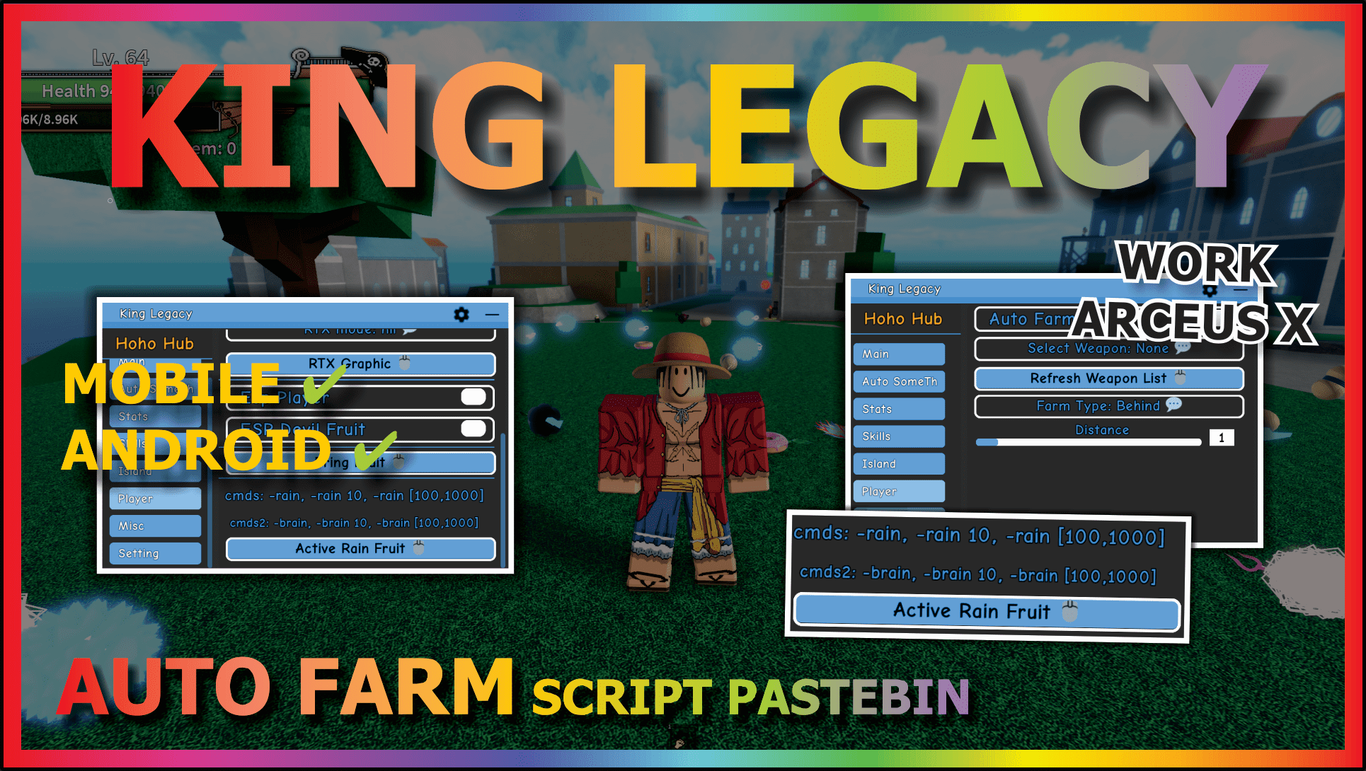 KING LEGACY Script Pastebin 2023 UPDATE 4.5 AUTO FARM, QUEST, GHOST SHIP, SEAKING