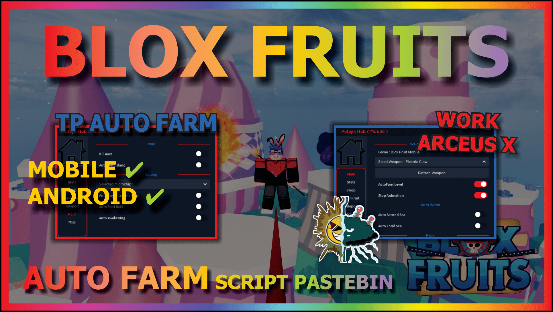 🔥 🔵 UPDATE ] BLOX FRUITS Script Arceus X AUTO FARM