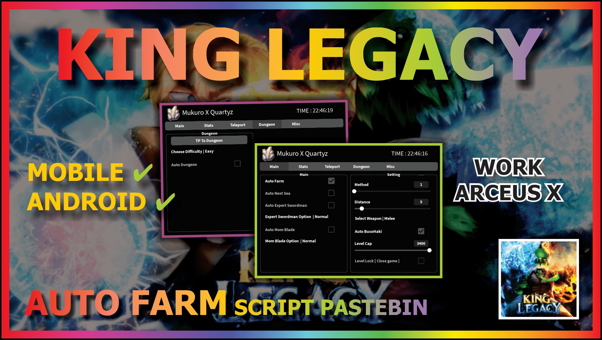 KING LEGACY Script Pastebin 2022 UPDATE 3.5 AUTO FARM, BRING FRUIT, AUTO  RAID