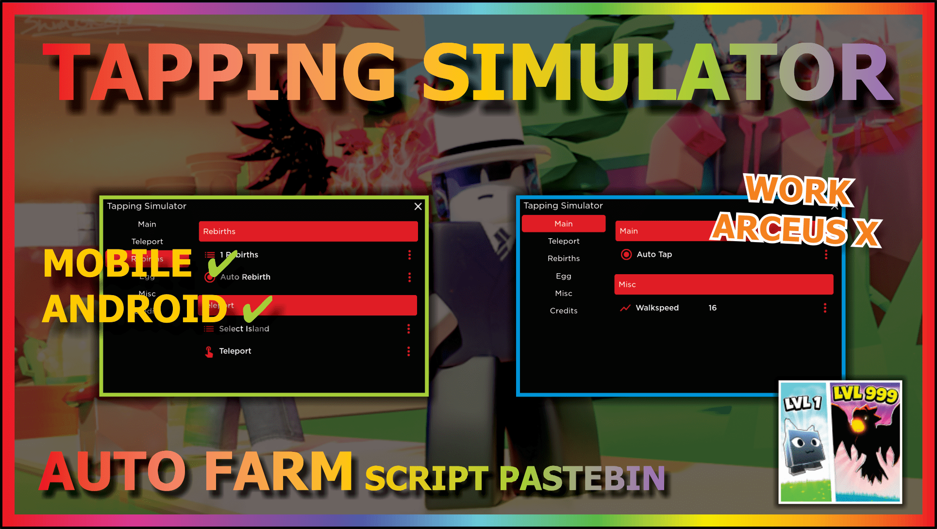 Creating a Rebirth GUI for your Tapping Simulator Game in Roblox 