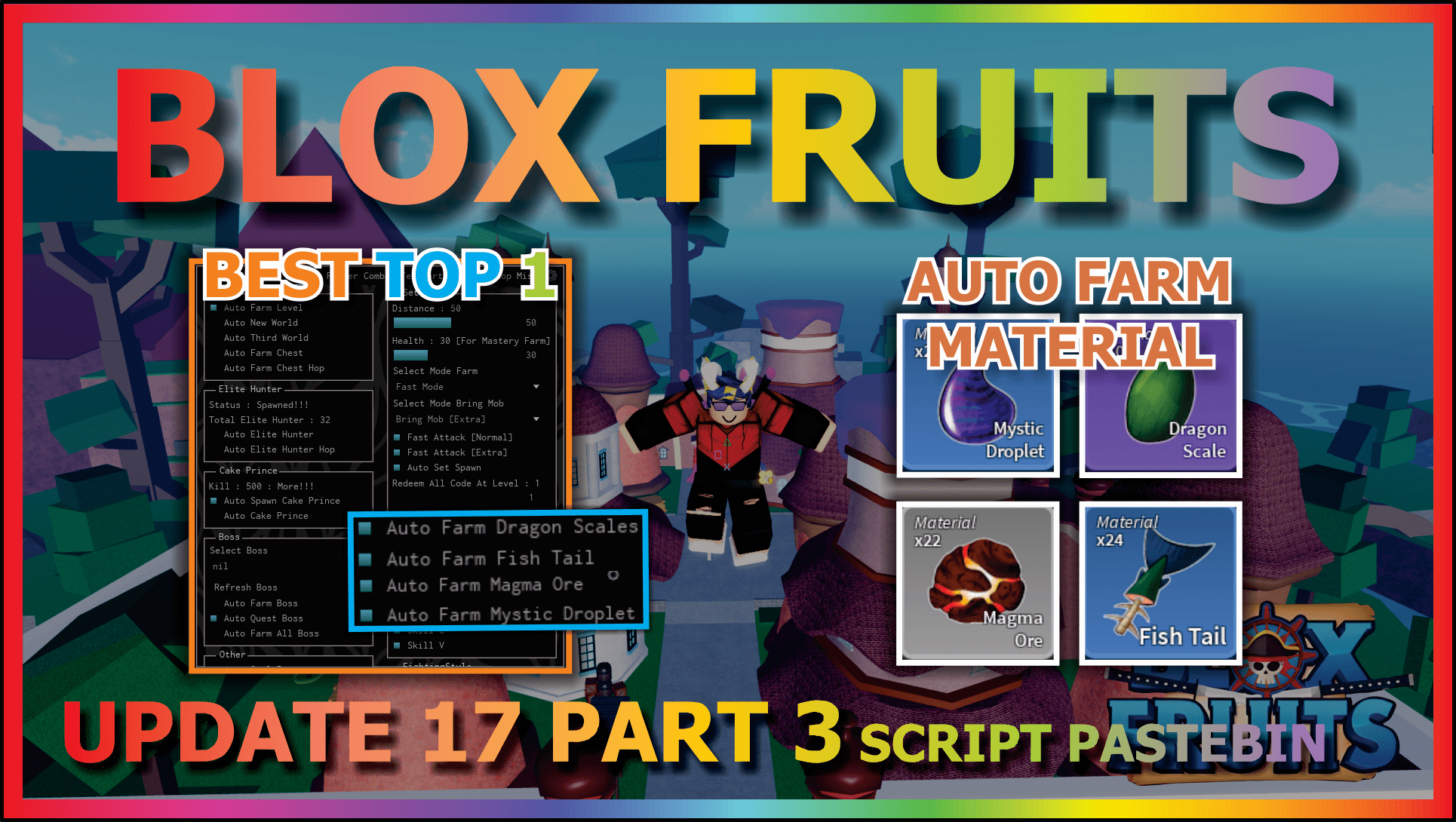 🐯🍩UPDATE 17.3] Blox Fruits Script / Hack, Auto Farm + Get All Fruits, Kill All