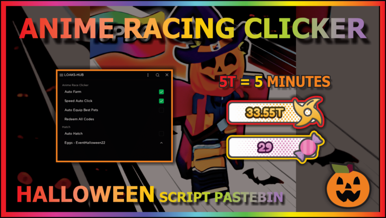 ANIME RACING CLICKER (5T+ in 5 Minutes)🎃