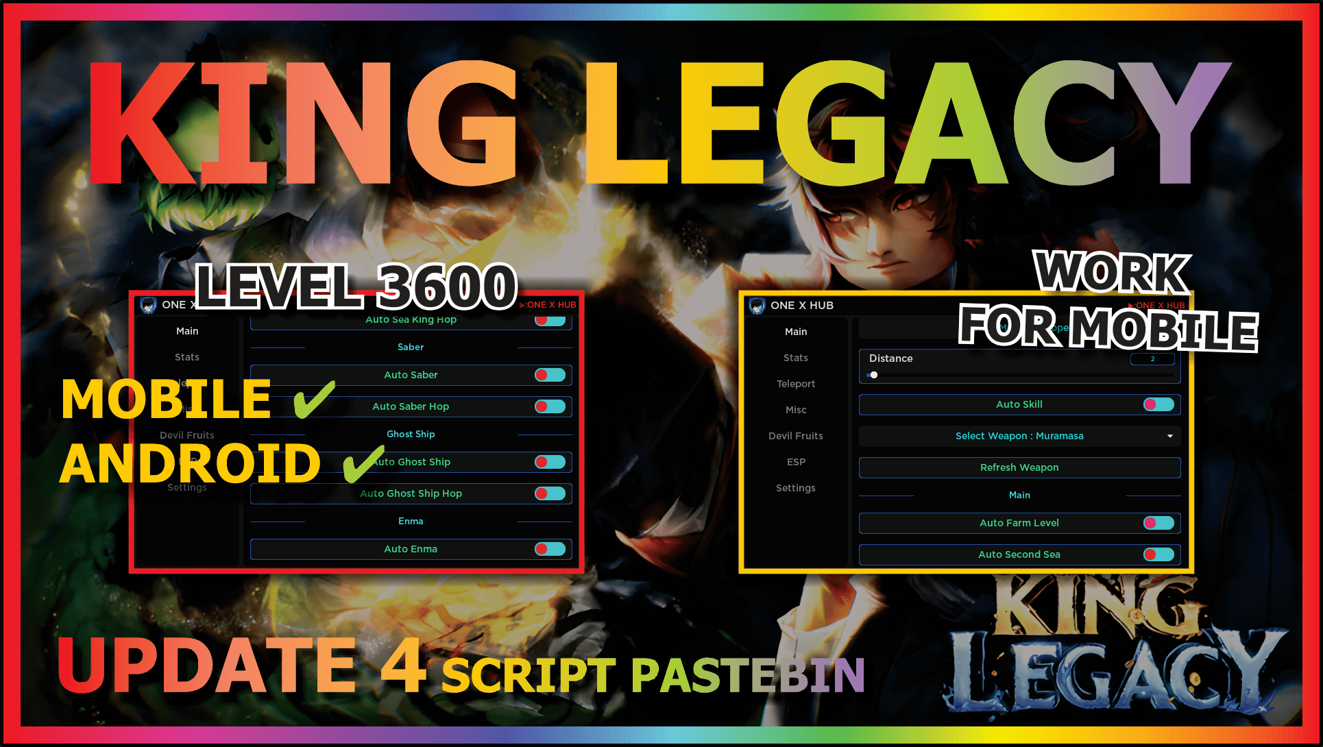King Legacy [AUTOFARM/ESP/TP] Scripts