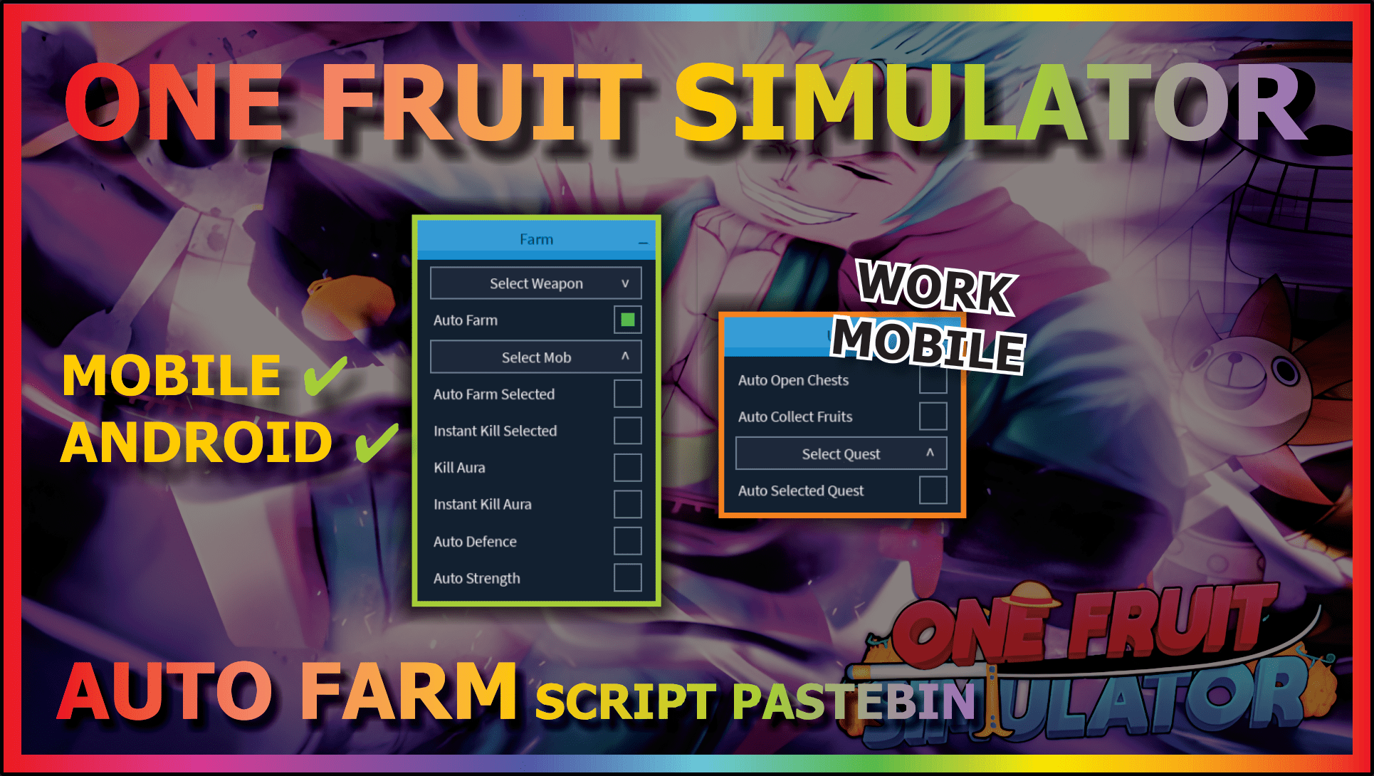 One Fruit Simulator: Auto Farm, Auto Open Chests, Auto Collect
