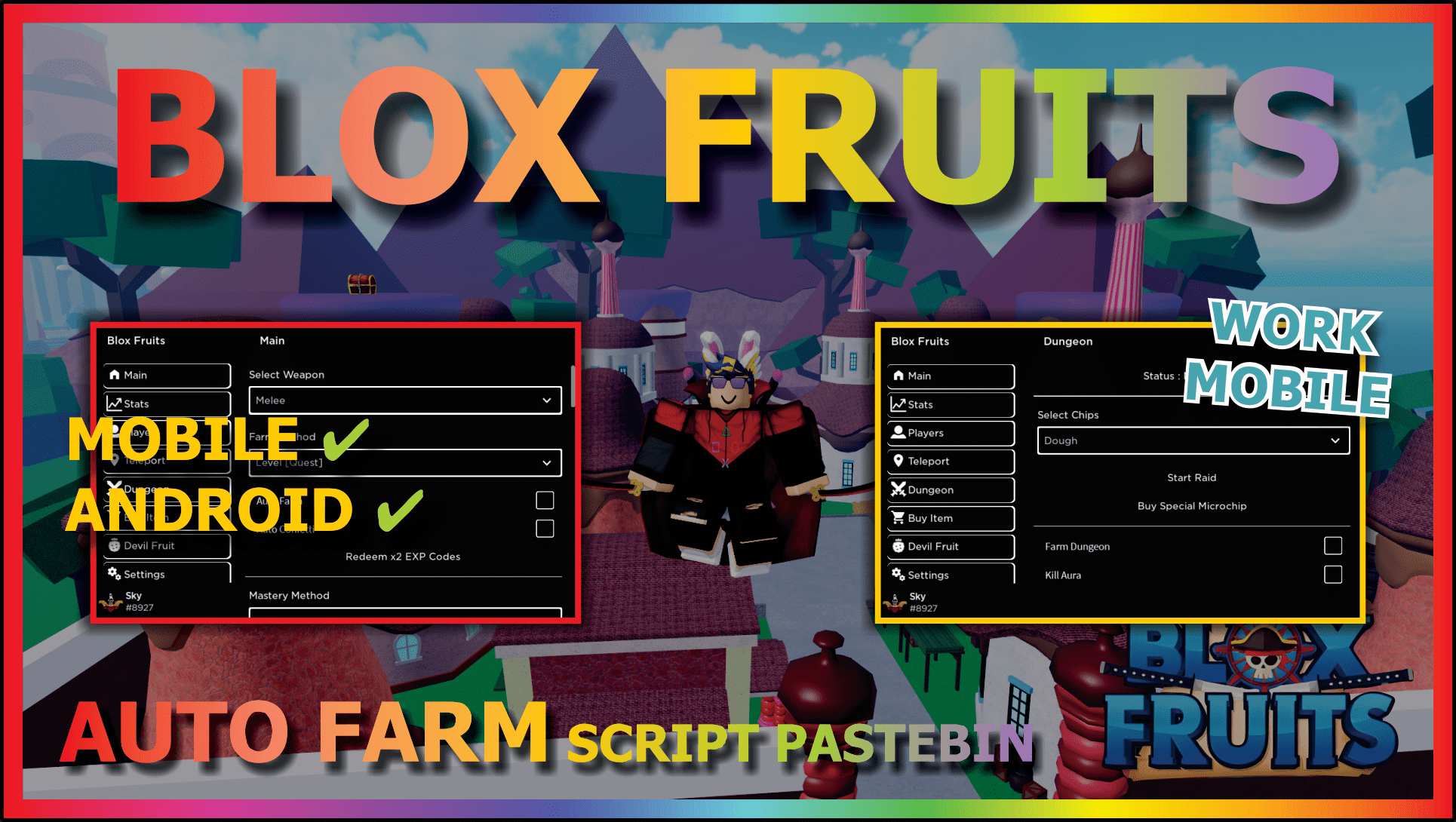 Desapego Games - Roblox > Blox Fruit Script - auto level, auto farm, auto  quest