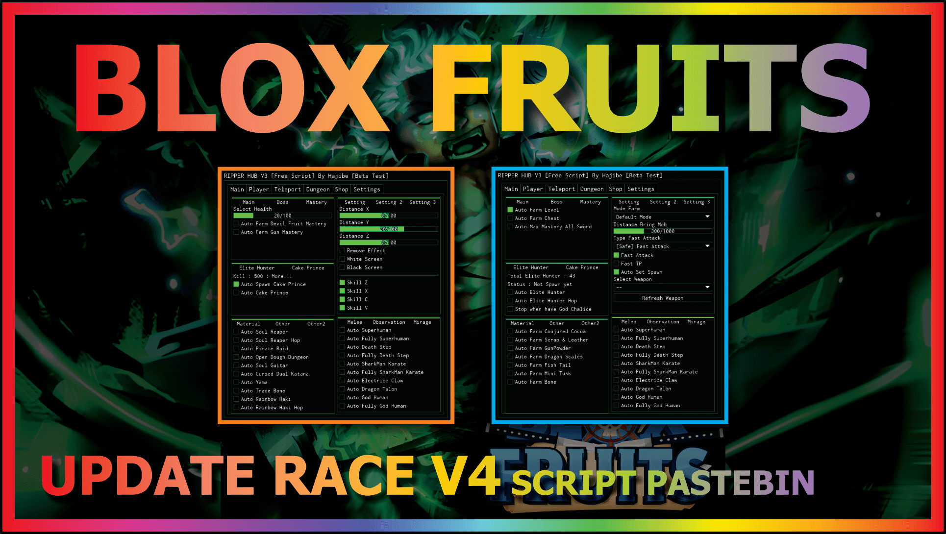 Blox Fruit Script Update 20 No Key AUTO FARM & FRUIT RAIN ! SARA