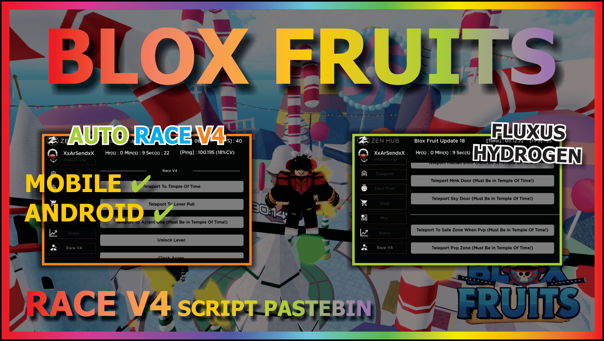 script mobile blox fruits update race v4 – ScriptPastebin