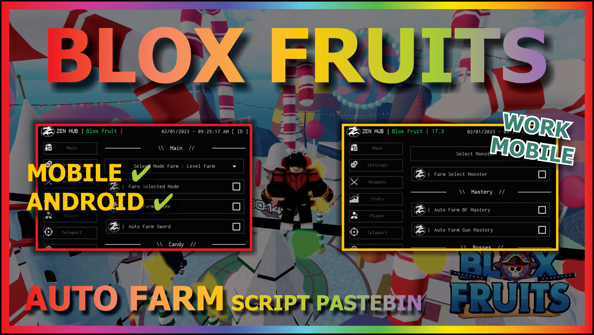 UPDATE ] BLOX FRUIT SCRIPT MOBILE AND FLUXUS NEW UI!