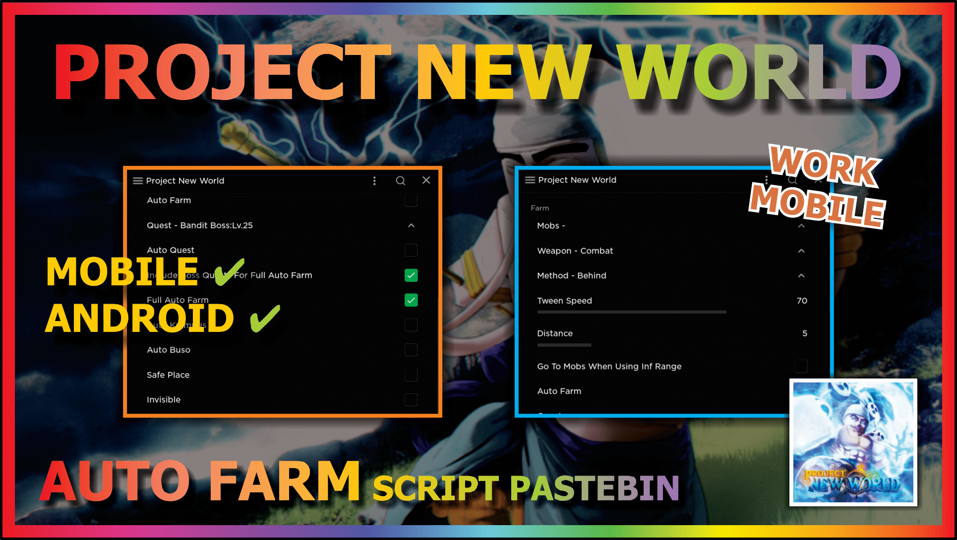 TREMOR] Project New World Script - Auto Farm Mobs, Finish Quests, Fruit  Finder