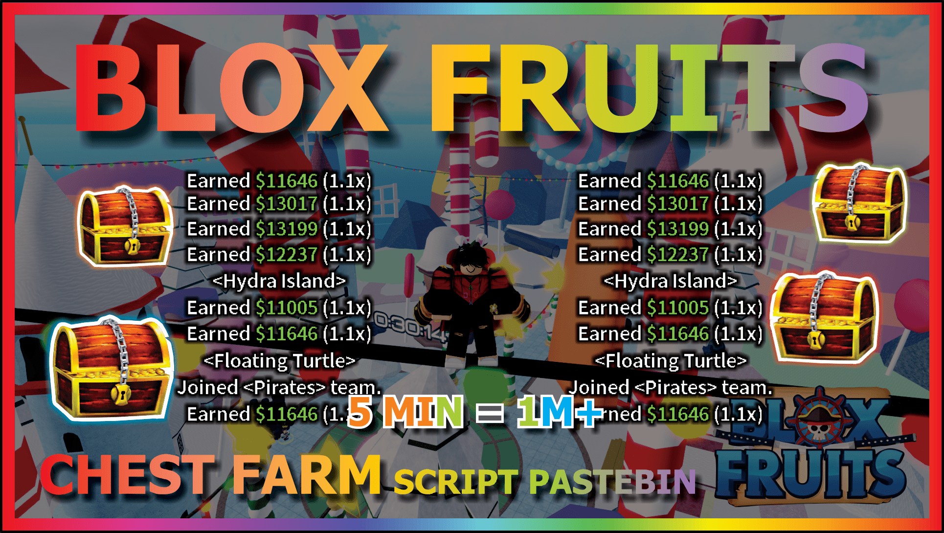 UNDECTED] ROBLOX, Blox Fruits Script GUI / Hack, Auto Farm, Fruit Farm
