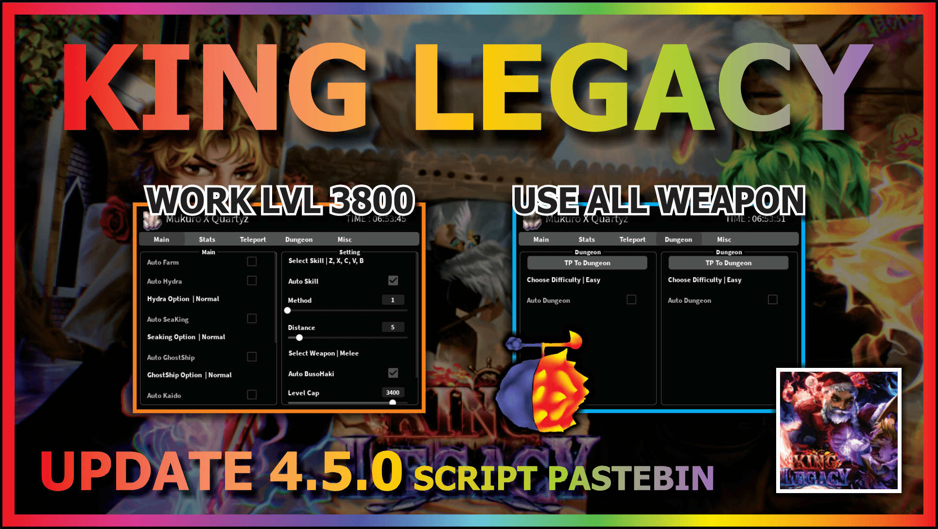 KING LEGACY (MUKURO) – ScriptPastebin