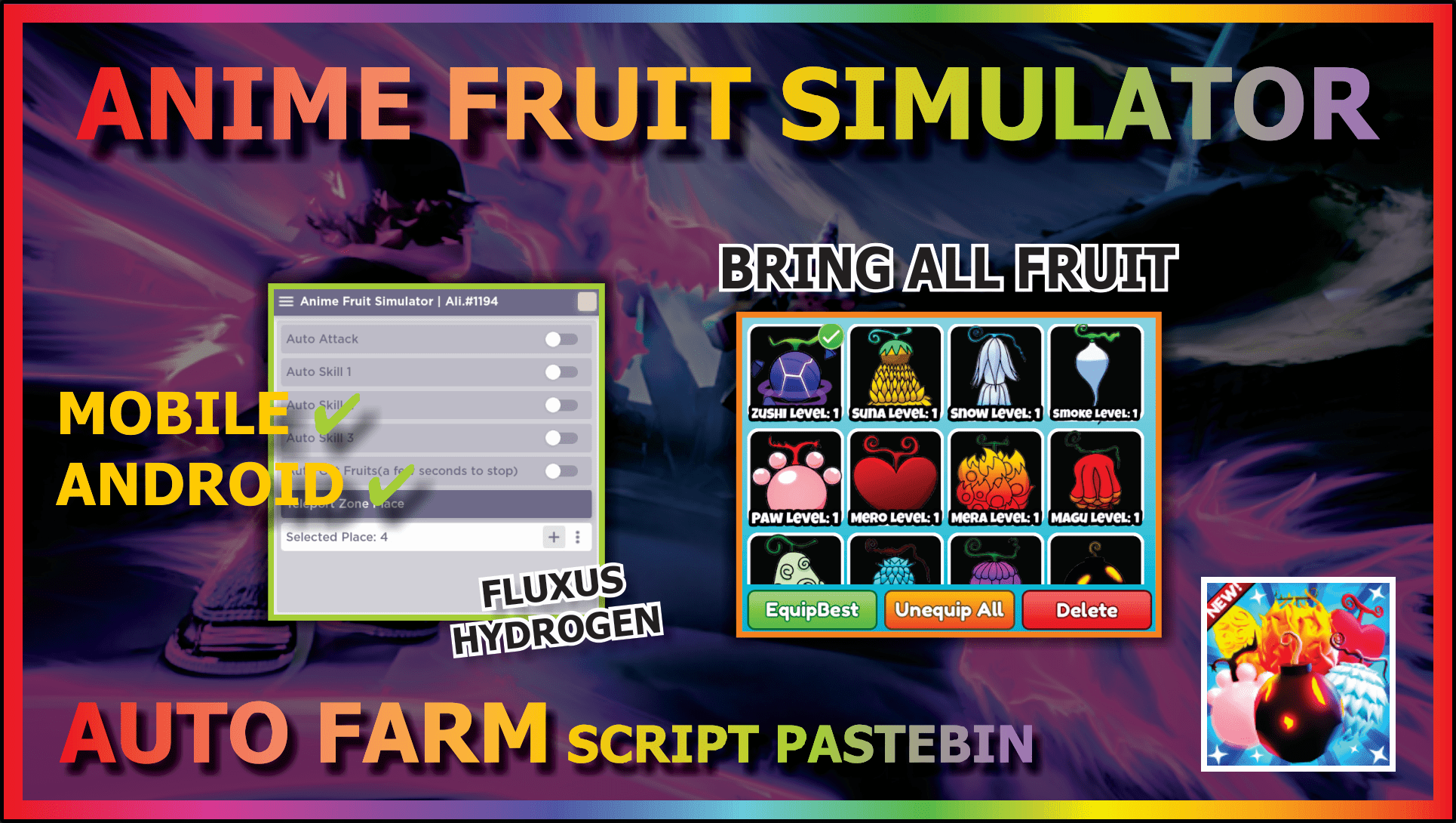OP  Anime Fruit Simulator Script  Auto Farm  Fruit Telport  Free  Gamepasses   YouTube