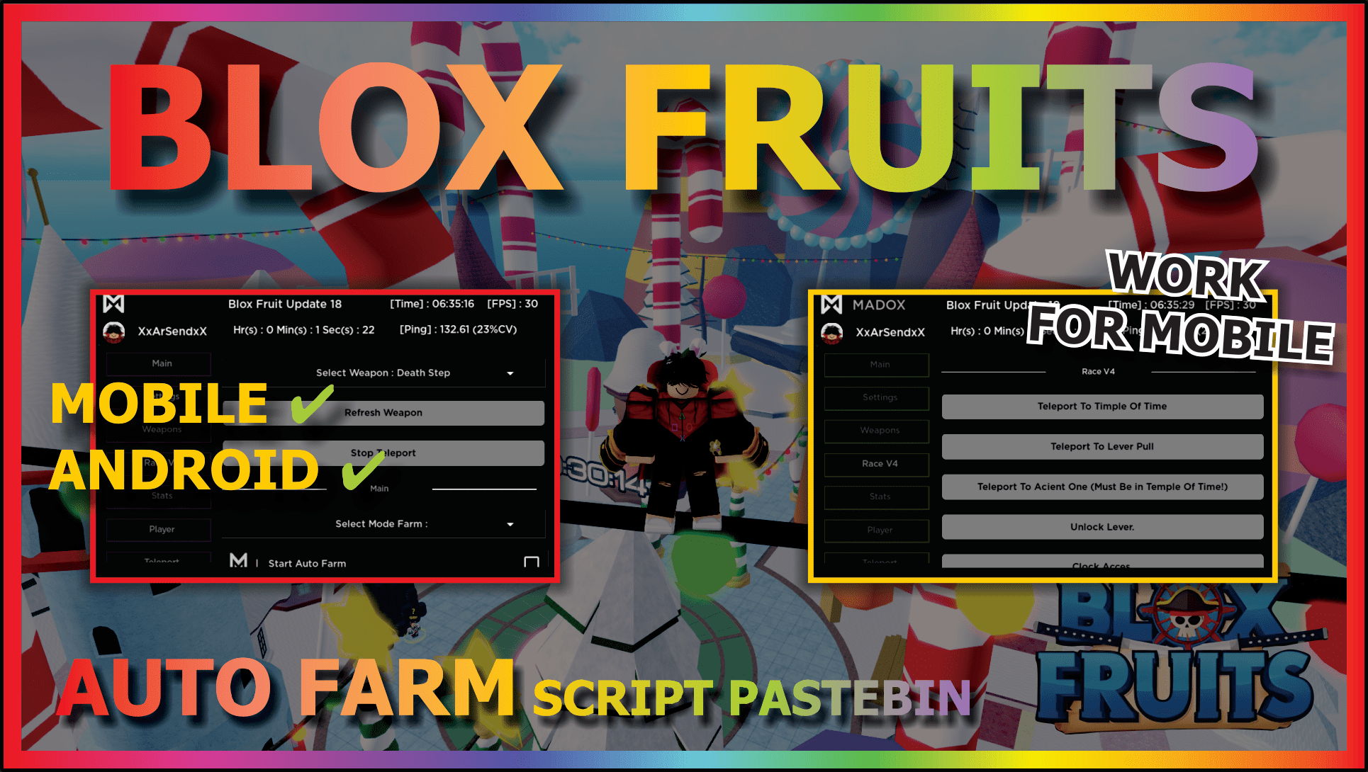 BLOX FRUITS SCRIPT  AUTOFARM / Auto Raid / Sniper Auto Farm Roblox 