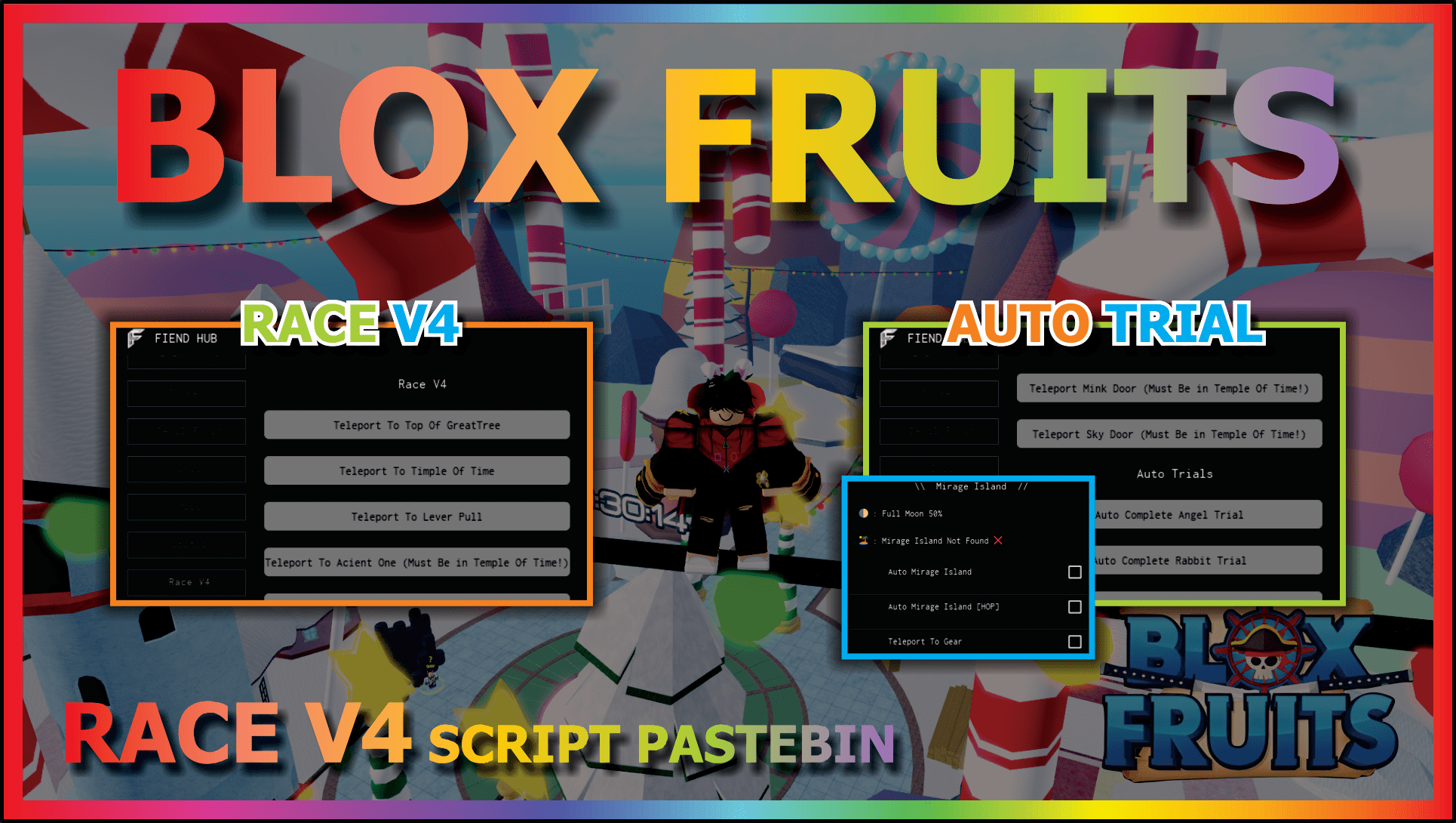 How To Easily Find MIRAGE AND FULLMOON For Race V4 (Blox Fruits) 