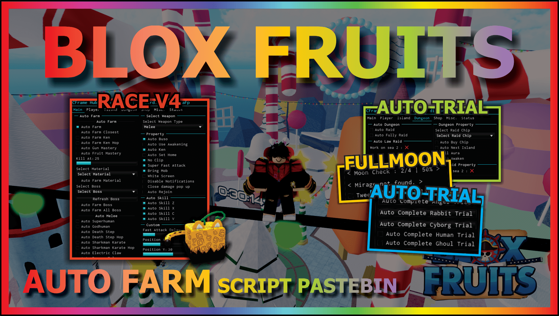 Blox Fruit Auto Farm/Kill/ETC - Arceus X LUA Script