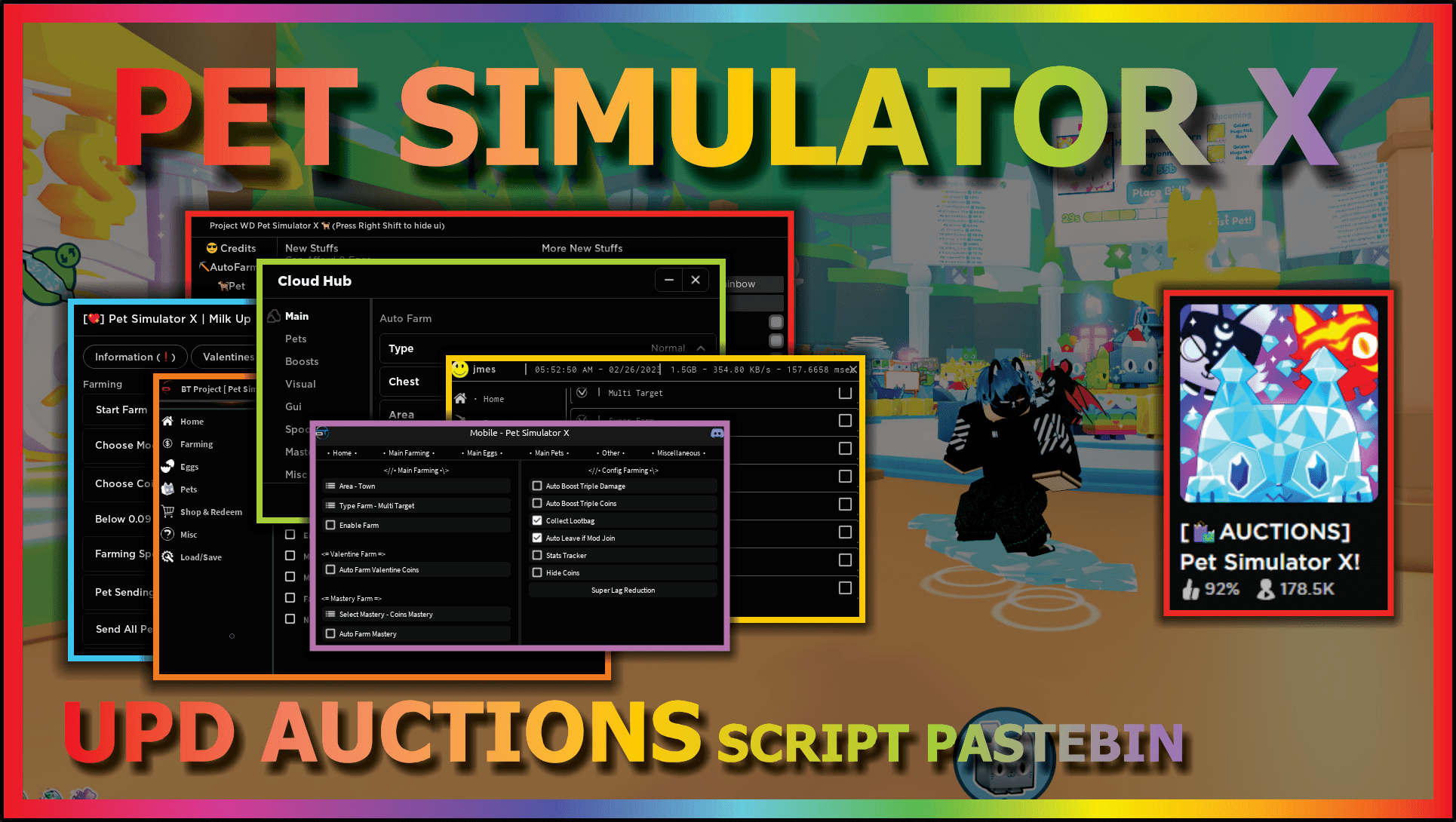 Pet Simulator X Script GUI  BEST GUI?? AUTO FARM & MUCH MORE! - The #1  Source For Roblox Scripts