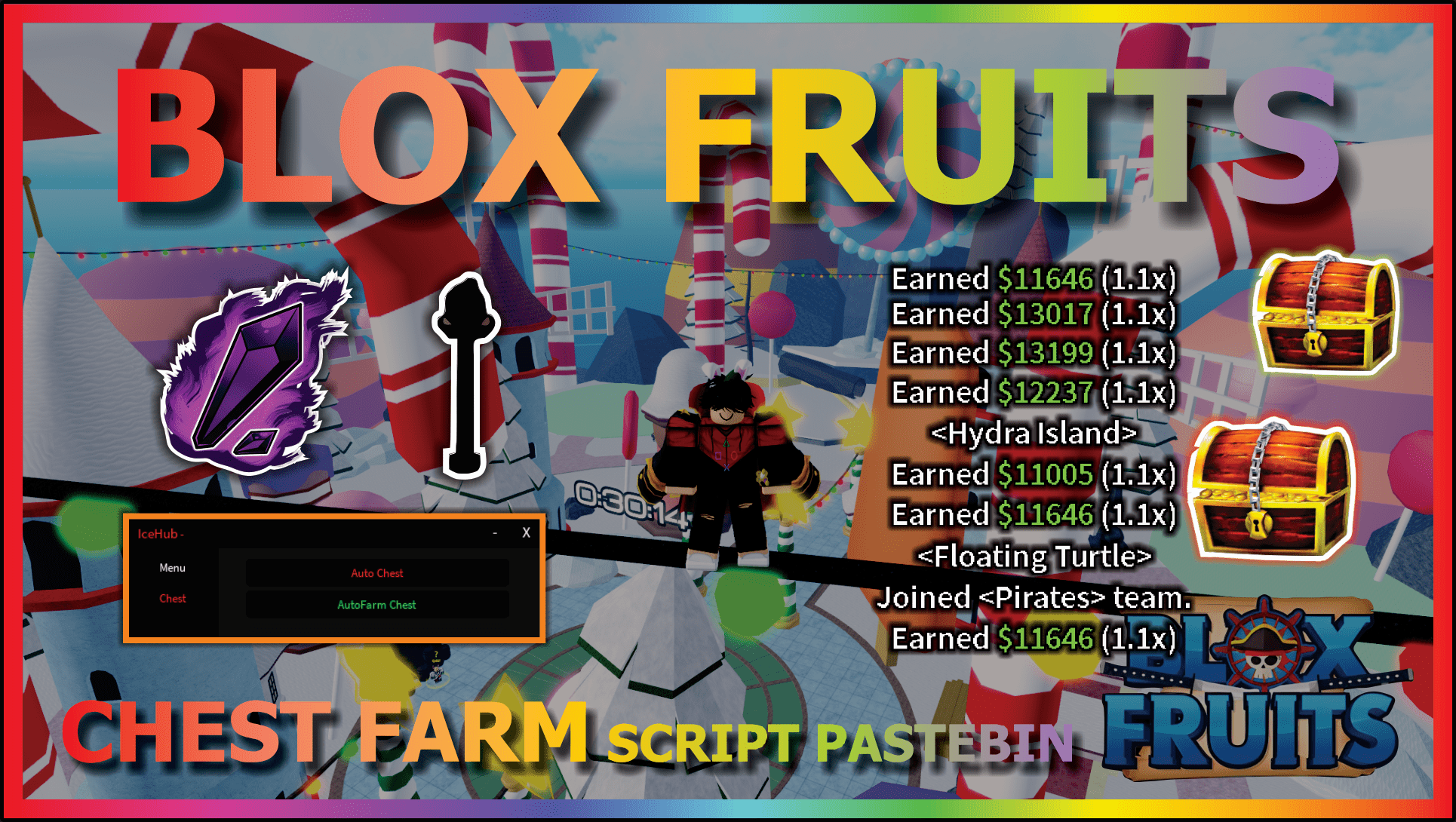 Blox Fruits Script, AUTOFARM, ALL FRUITS, UNDETECTED