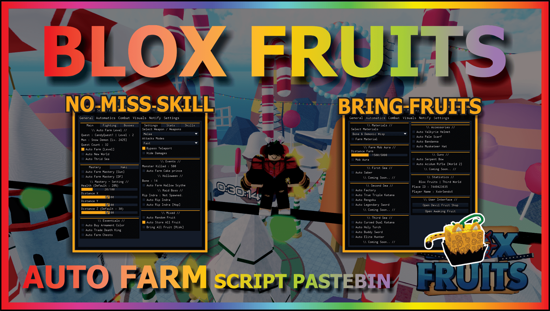 BLOX FRUITS Script Pastebin 2023 AUTO FARM FRUIT, HOP SERVER, FRUIT  FINDER
