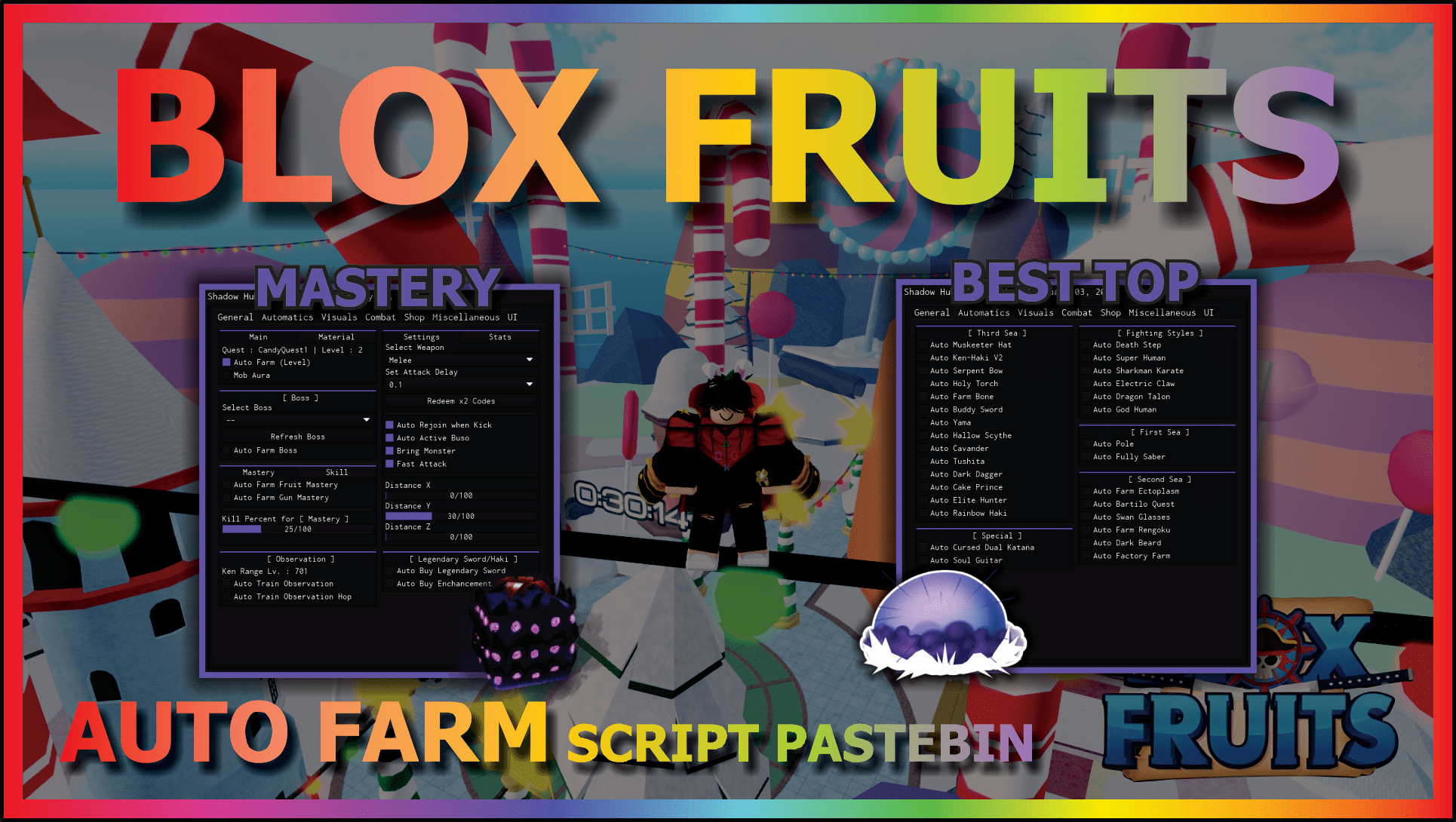 BLOX FRUITS Script Pastebin 2023 UPDATE RACE V4 AUTO FARM, FRUIT MASTERY