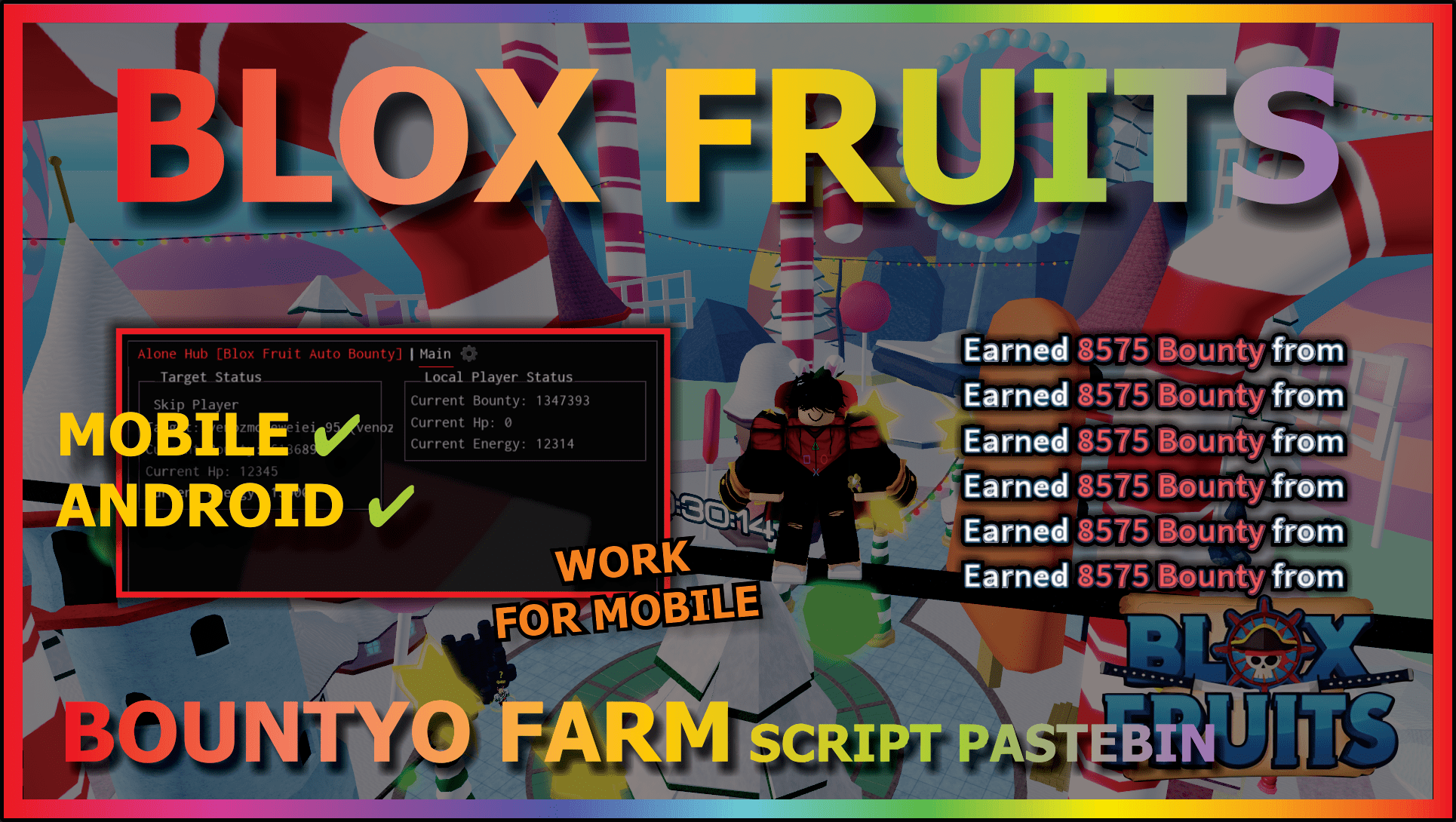 UPDATE ] BLOX FRUIT SCRIPT NO KEY, AUTO FARM BOUNTY OP