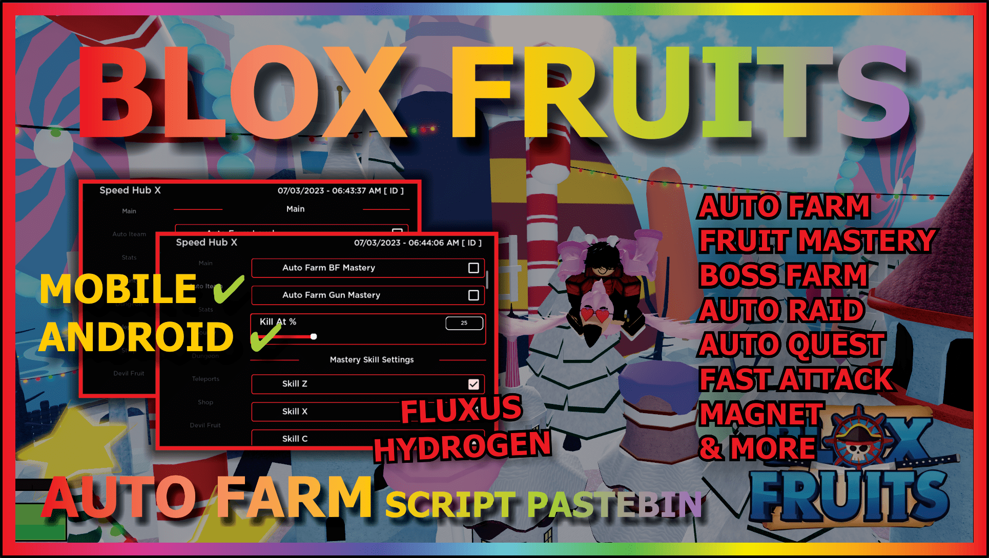 Melhor SCRIPT para BLOX FRUITS MOBILE, AutoFarm, Auto Raid