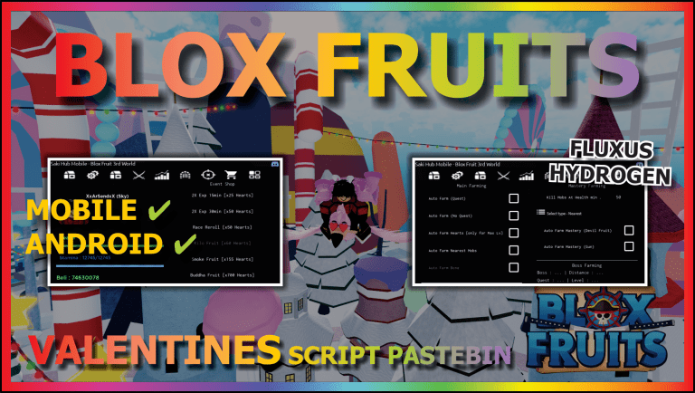 PadoHub Blox Fruits Mobile Script Download 100% Free