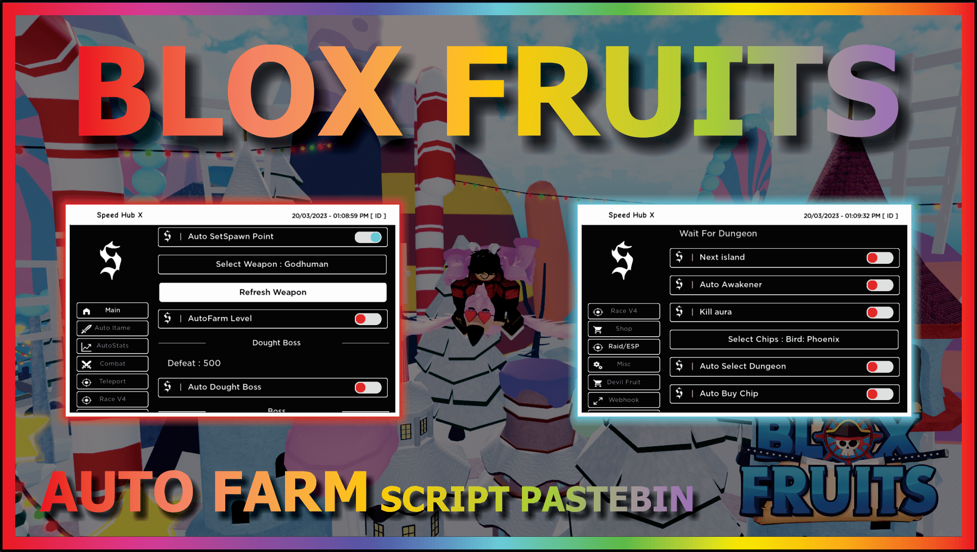 BEST Blox Fruits Script GUI Autofarm Exploit Pastebin 2023 