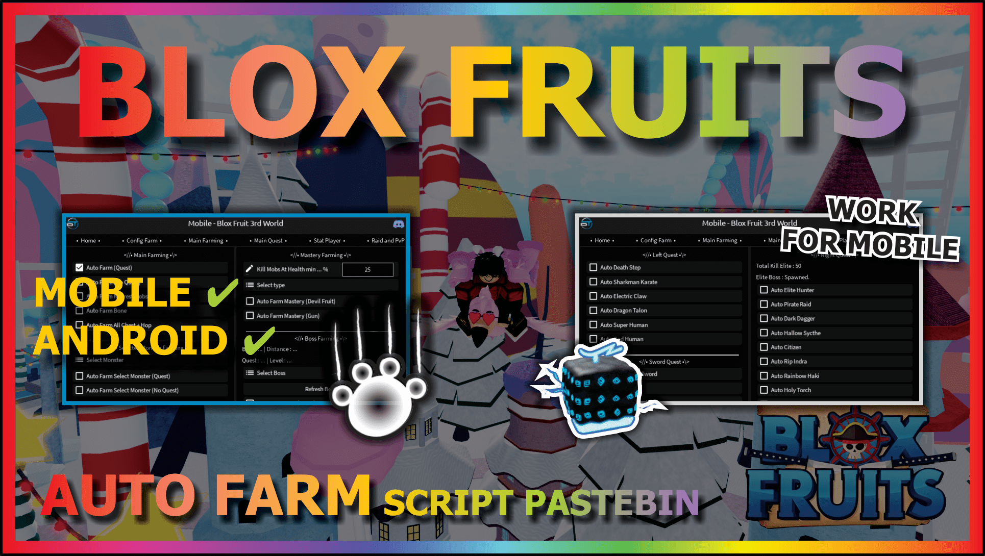 Blox Fruits Script BT Project (Mobile) - Auto Farm, Auto Quest
