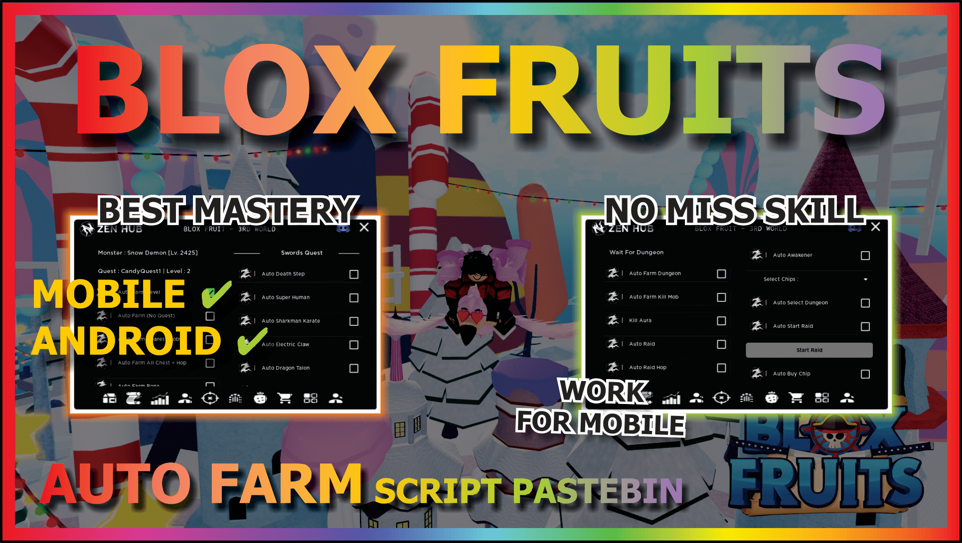 Blox fruits mas usando Fluxus! Novo executor mobile AO VIVO 