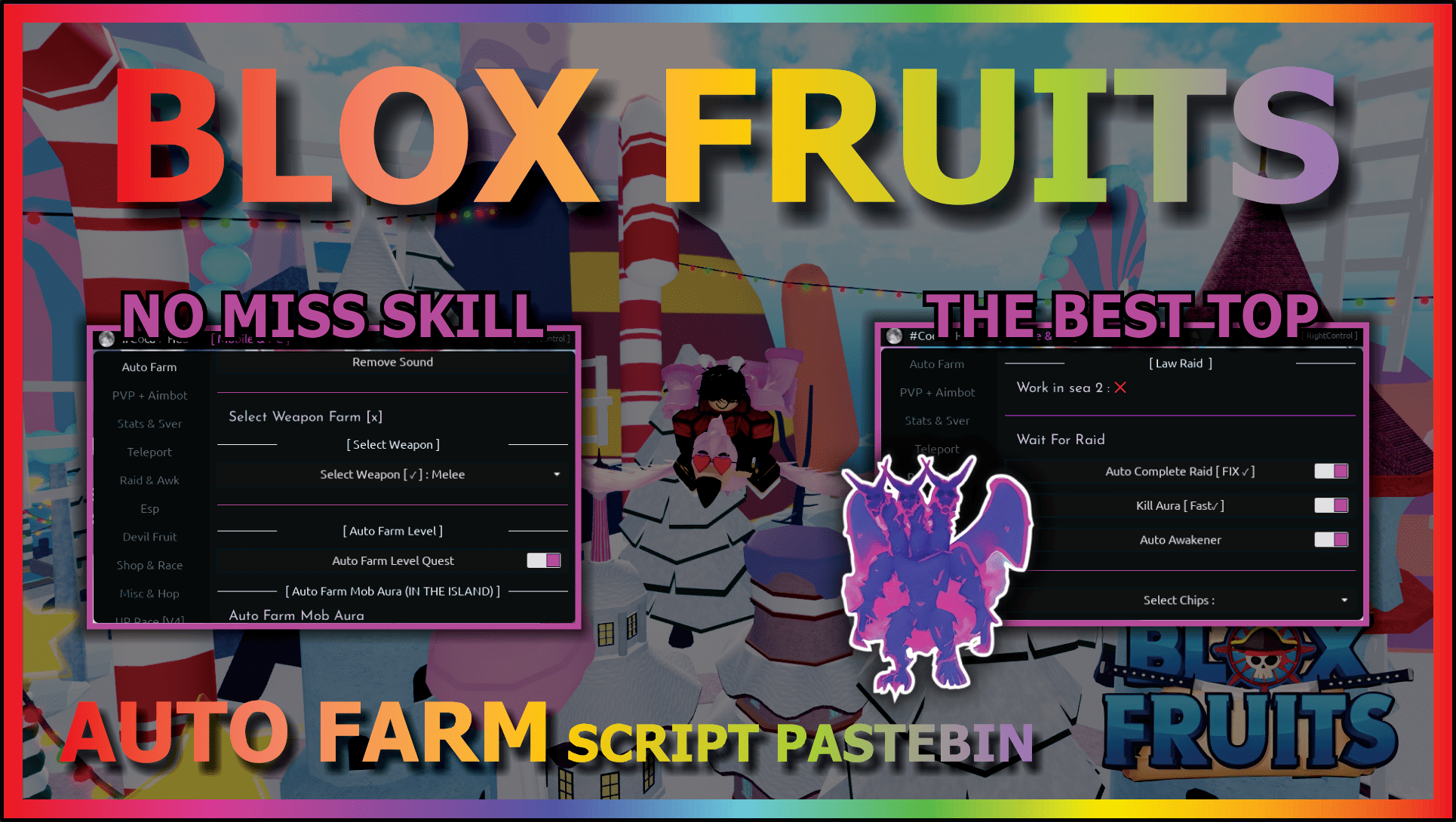 BLOX FRUITS Script Pastebin 2023 UPDATE 19 AUTO FARM, FAST ATTACK, MASTERY, AUTO RAID