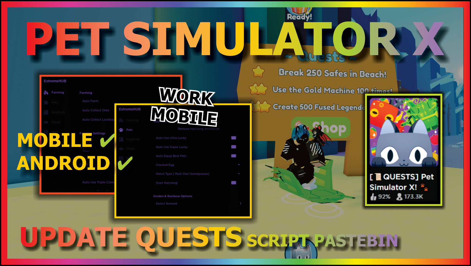 Pet Simulator X – Script #1 XTools (AUTO FARM, STAT TRACKER, AUTO GOLD PETS)  – Financial Derivatives Company, Limited