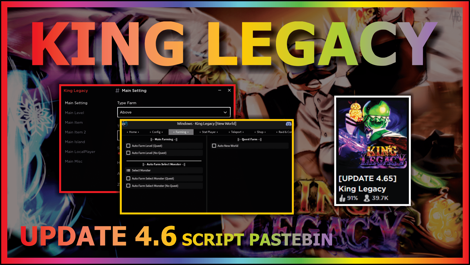 KING LEGACY Script Pastebin 2023 AUTO FARM, QUEST, GHOST SHIP, SEAKING, DUNGEON