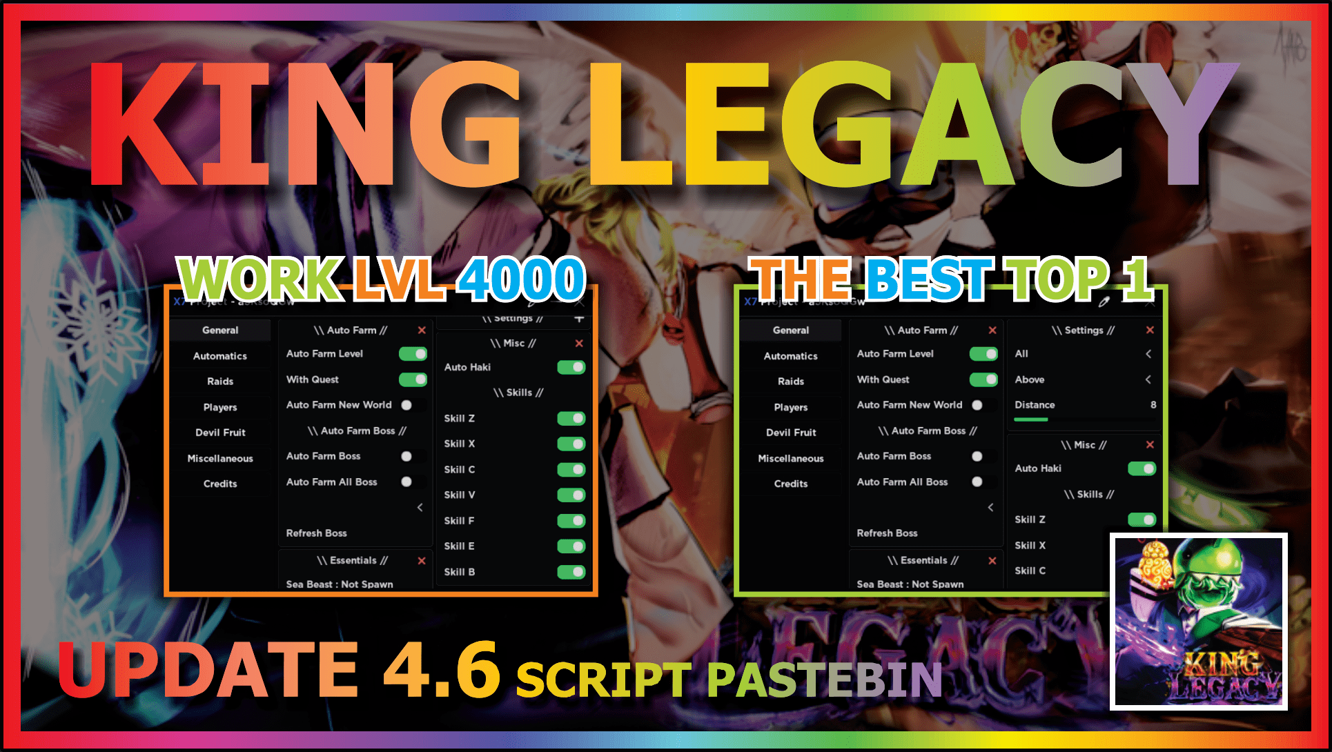 [UPDATE 4.66 ] King Legacy Script / Hack GUI  BRING FRUITS , AUTO FARM,  TELEPORT *PASTEBIN 2023* 