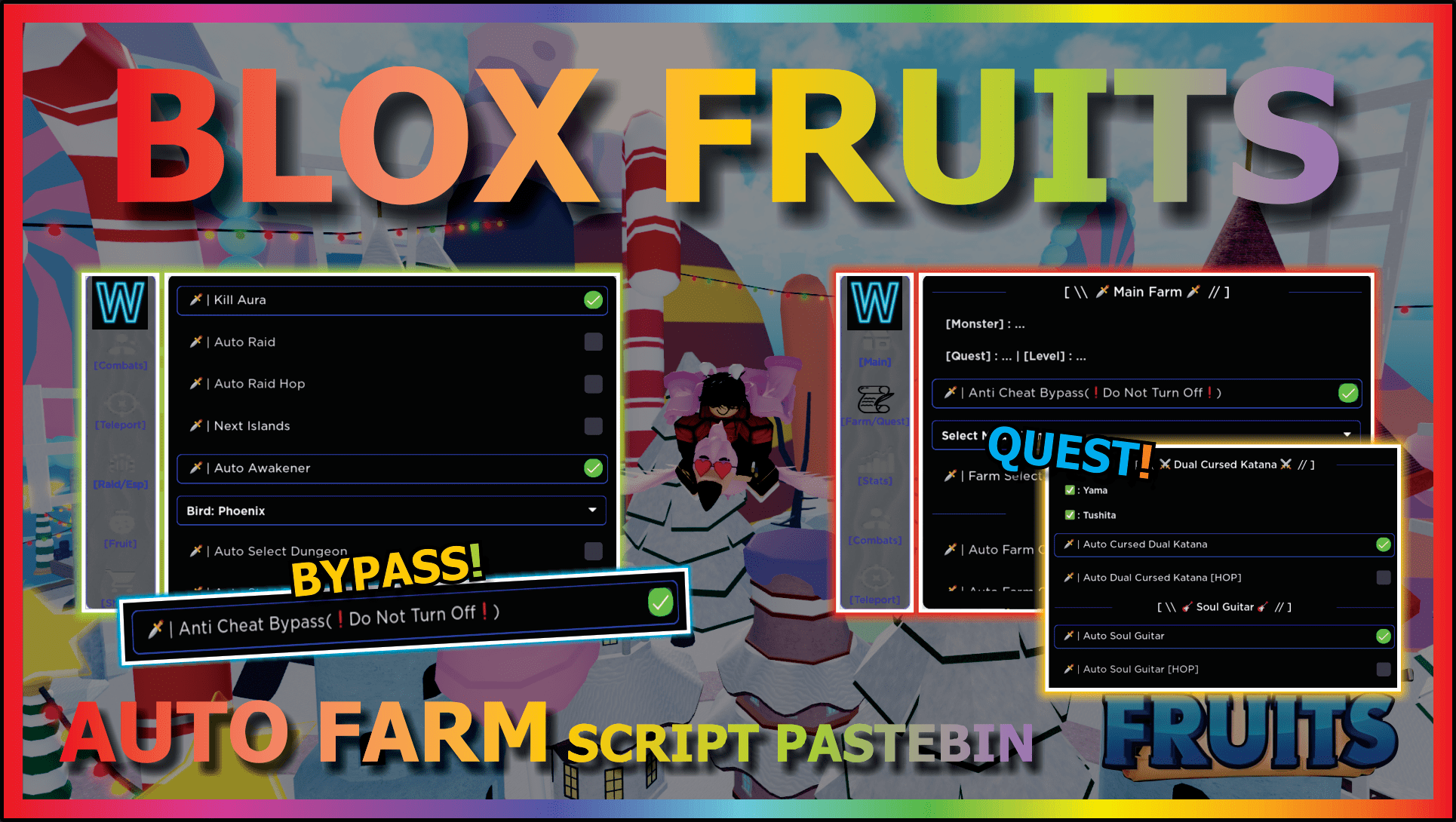 Blox Fruits Script Hack OP AUTO CDK 🔥SOUL GUITAR I *PASTEBIN 2023