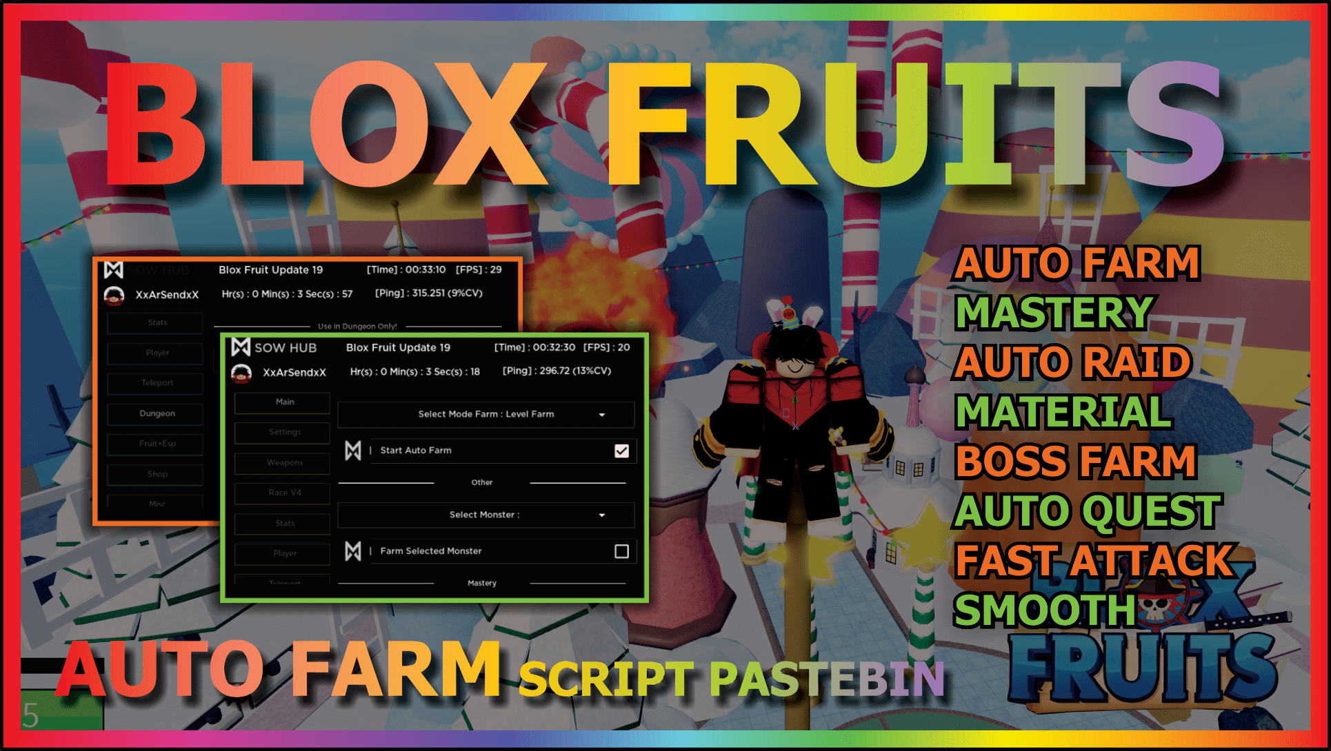 BLOX FRUITS Script Pastebin 2023 UPDATE 20 AUTO FARM