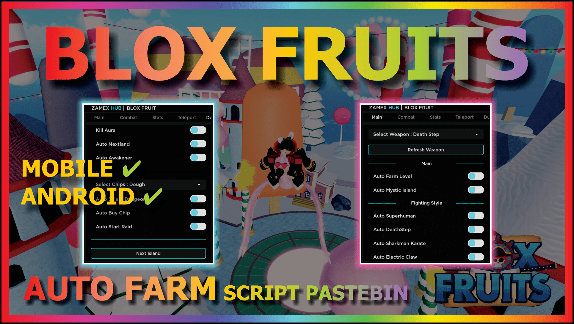 Arceus X V3, Hydrogen & Fluxus Executor Blox Fruit Script PlayBack