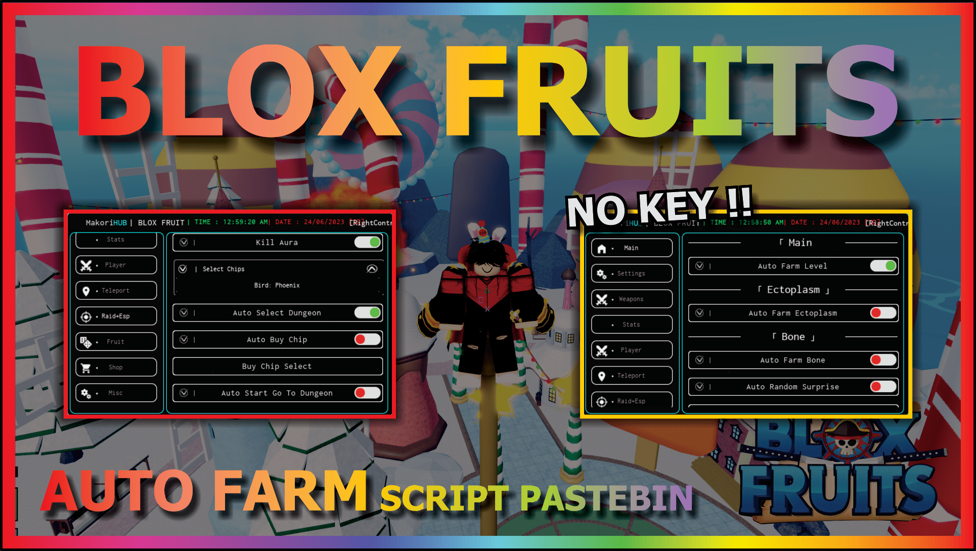 script blox fruit auto farm bones